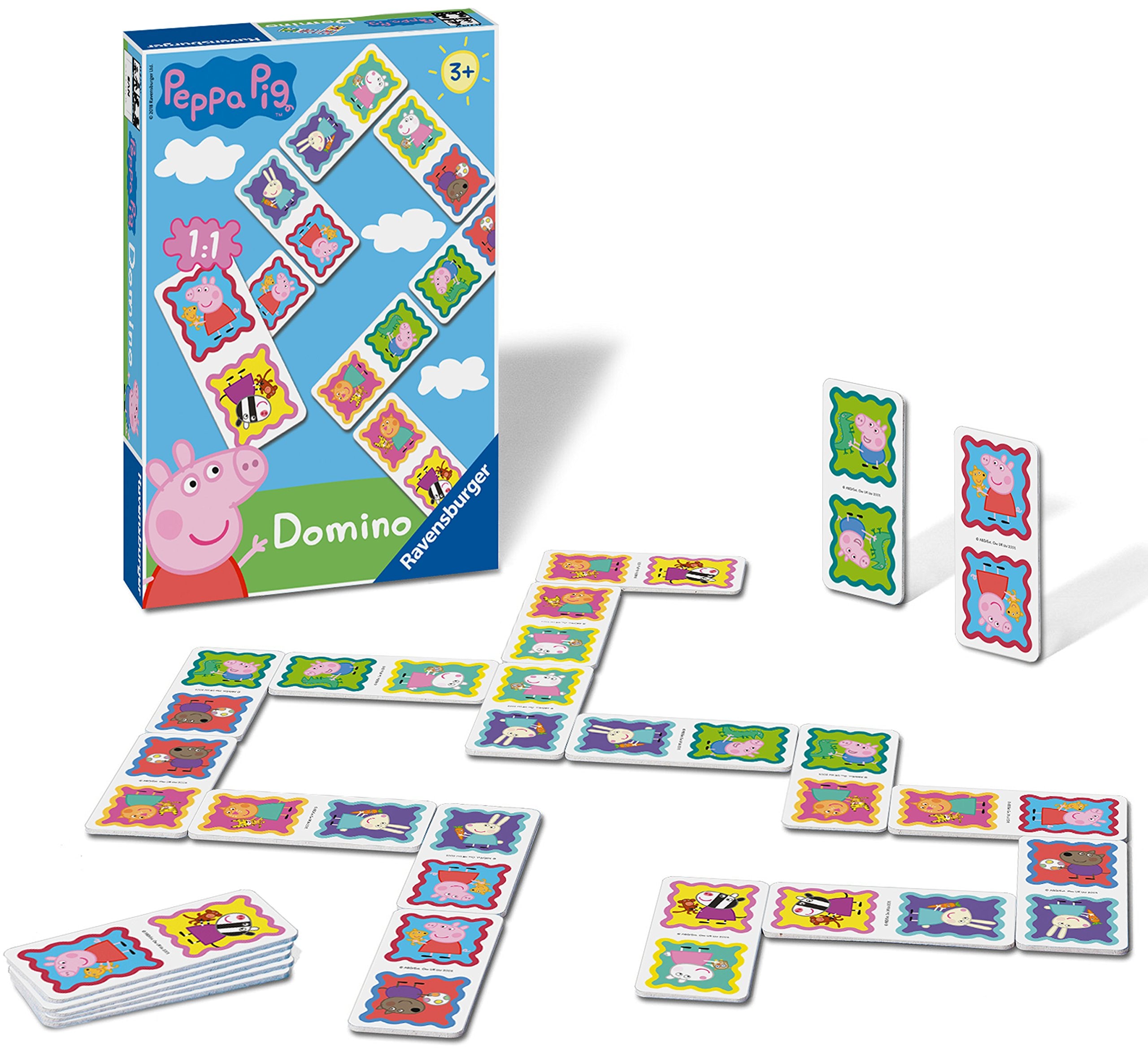 Ravensburger Peppa Pig Dominoes Set - 28 Pieces for Children Age 3+ | Multicolor Cardboard 4