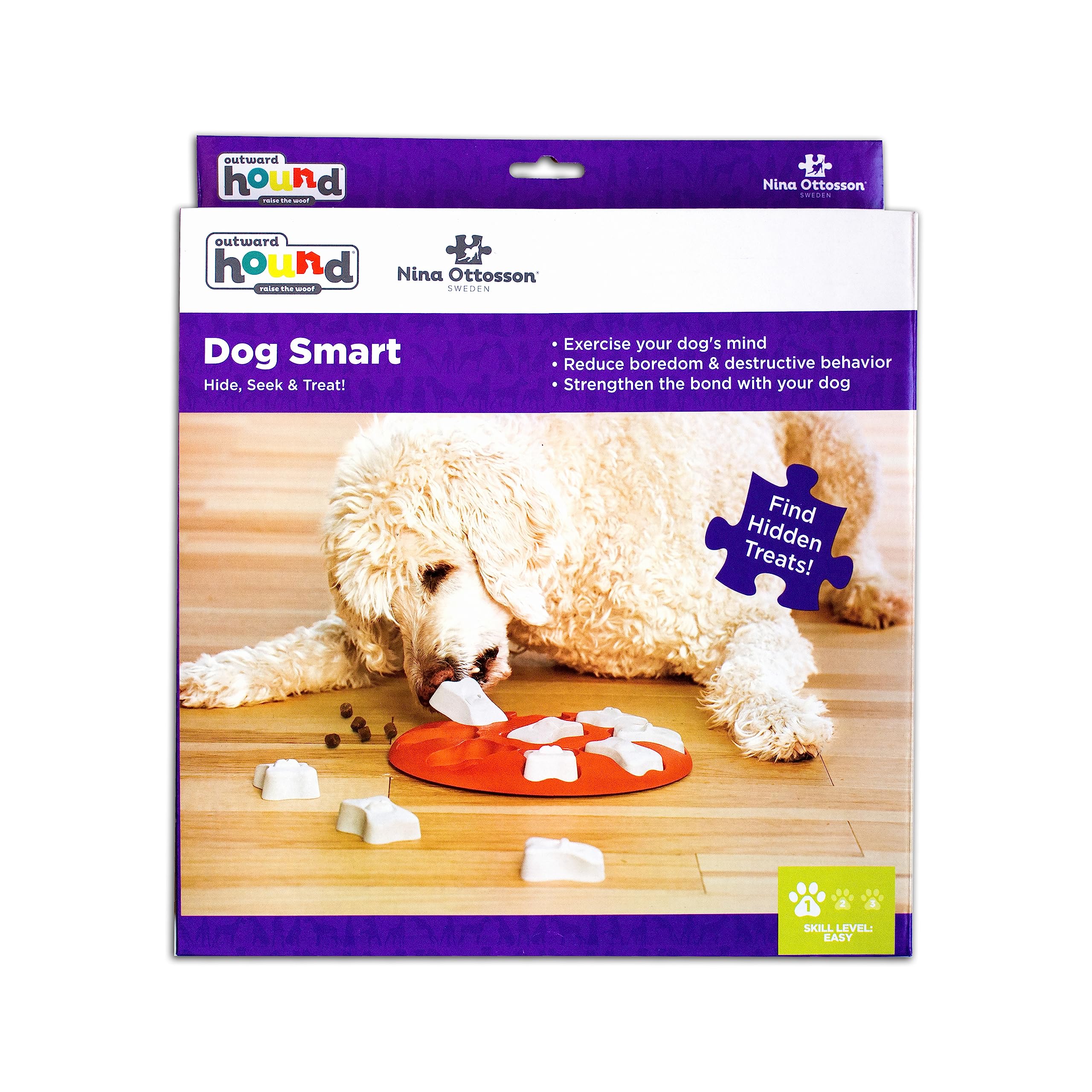 Outward Hound Dog Smart Treat Puzzle Enrichment Toy - Level 1 Beginner 8