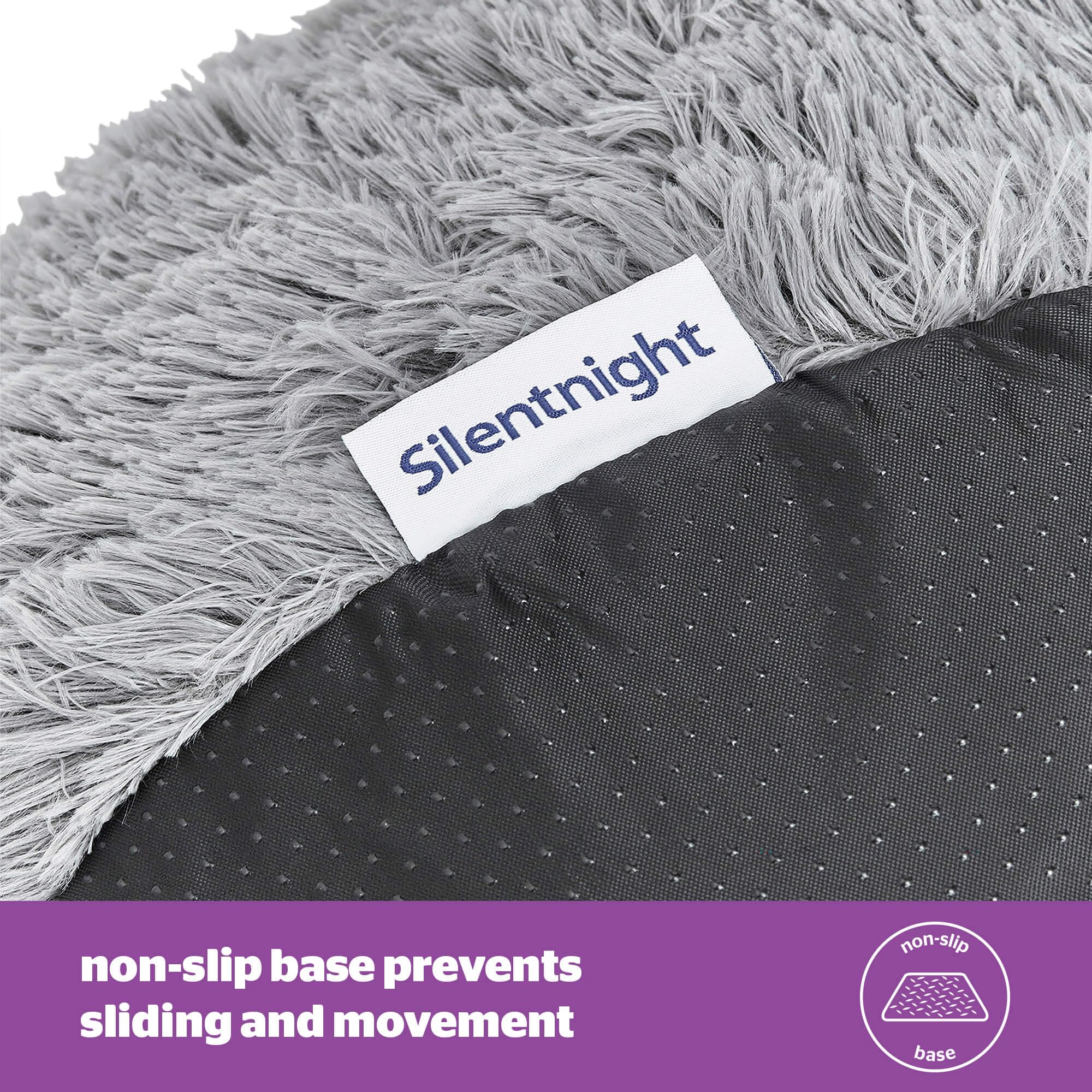 Silentnight Calming Donut Pet Bed - Large Grey | Reduces Anxiety | Machine Washable 8