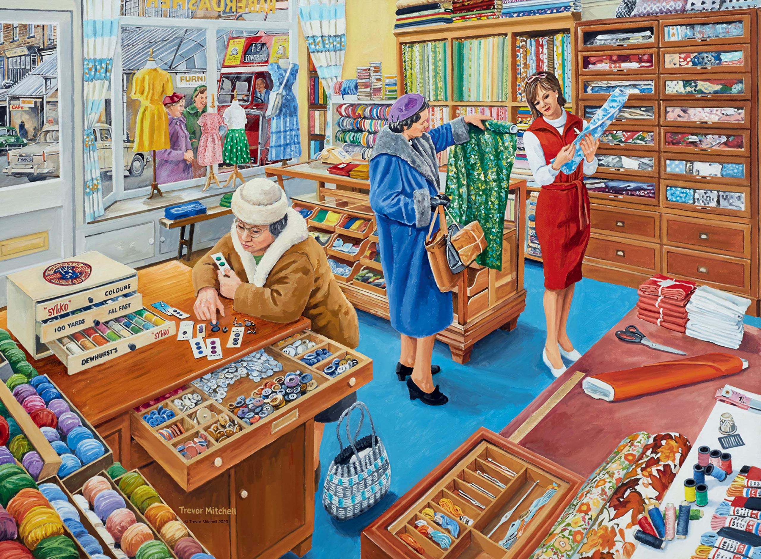 Ravensburger Happy Days at Work No.18 The Haberdasher 500 Piece Jigsaw Puzzle | 49x36cm Finished Size | Ages 10+ 1