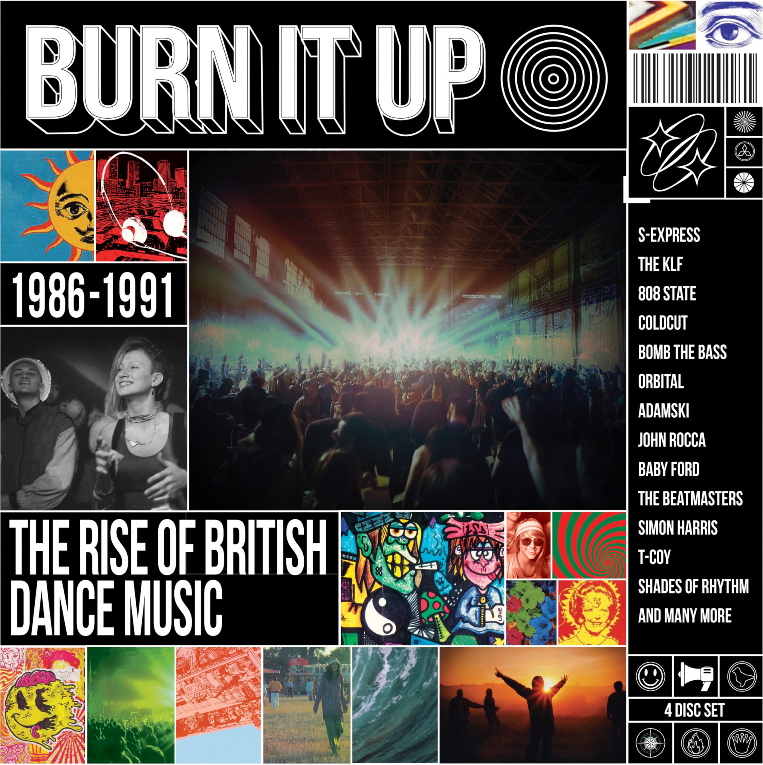 Burn It Up: The Rise of British Dance Music 1986–1991 [4CD Compilation]