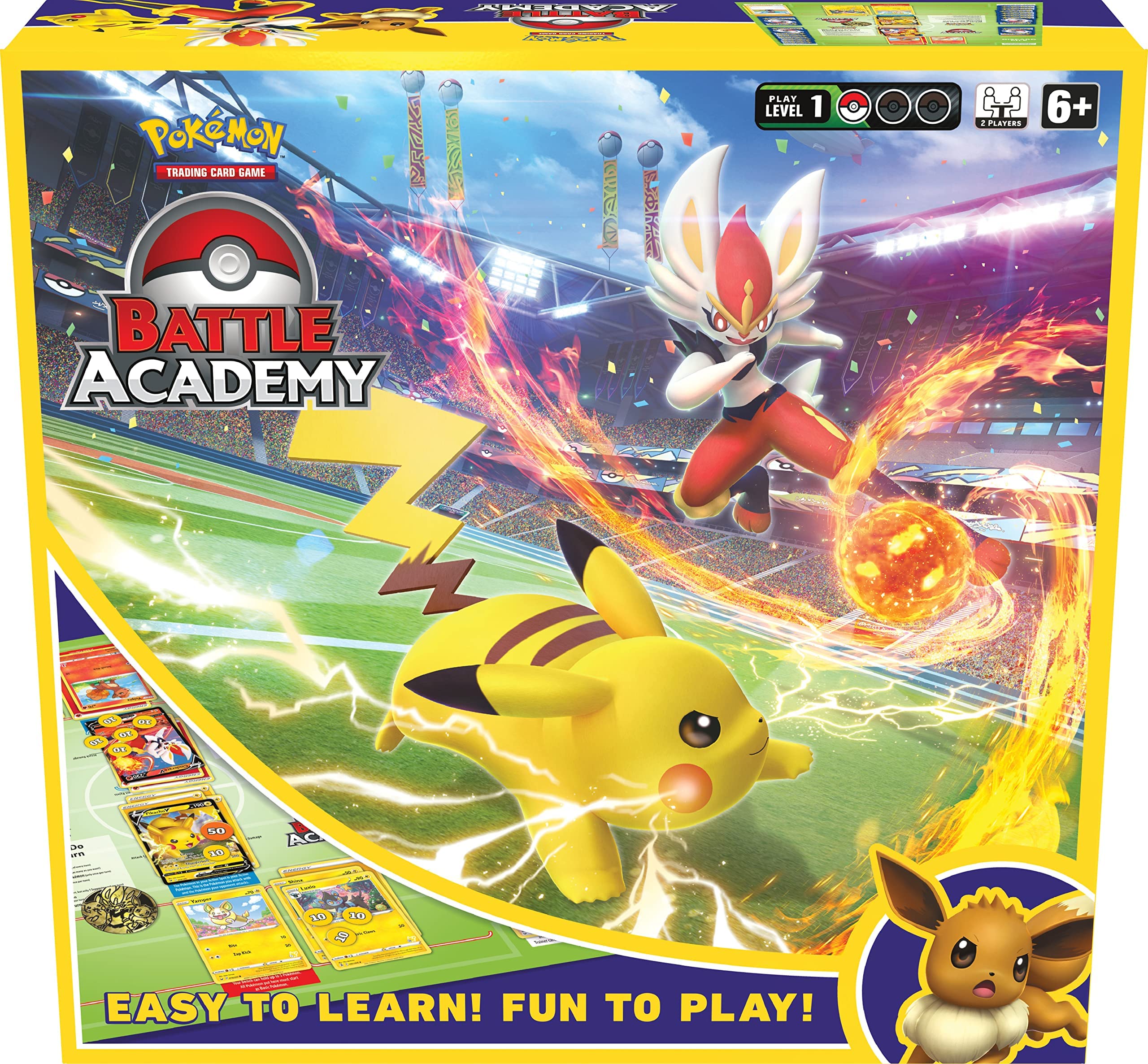 Pokémon Trading Card Game Battle Academy with Cinderace V, Pikachu V & Eevee V 3