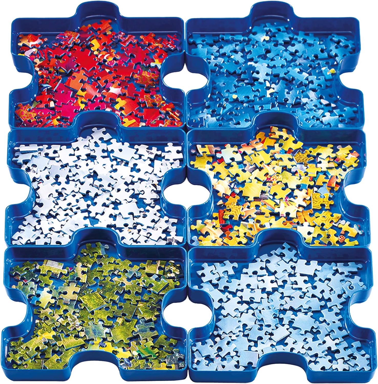 Ravensburger Sort Your Puzzle - 6 Stackable Puzzle Piece Sorting Trays 8