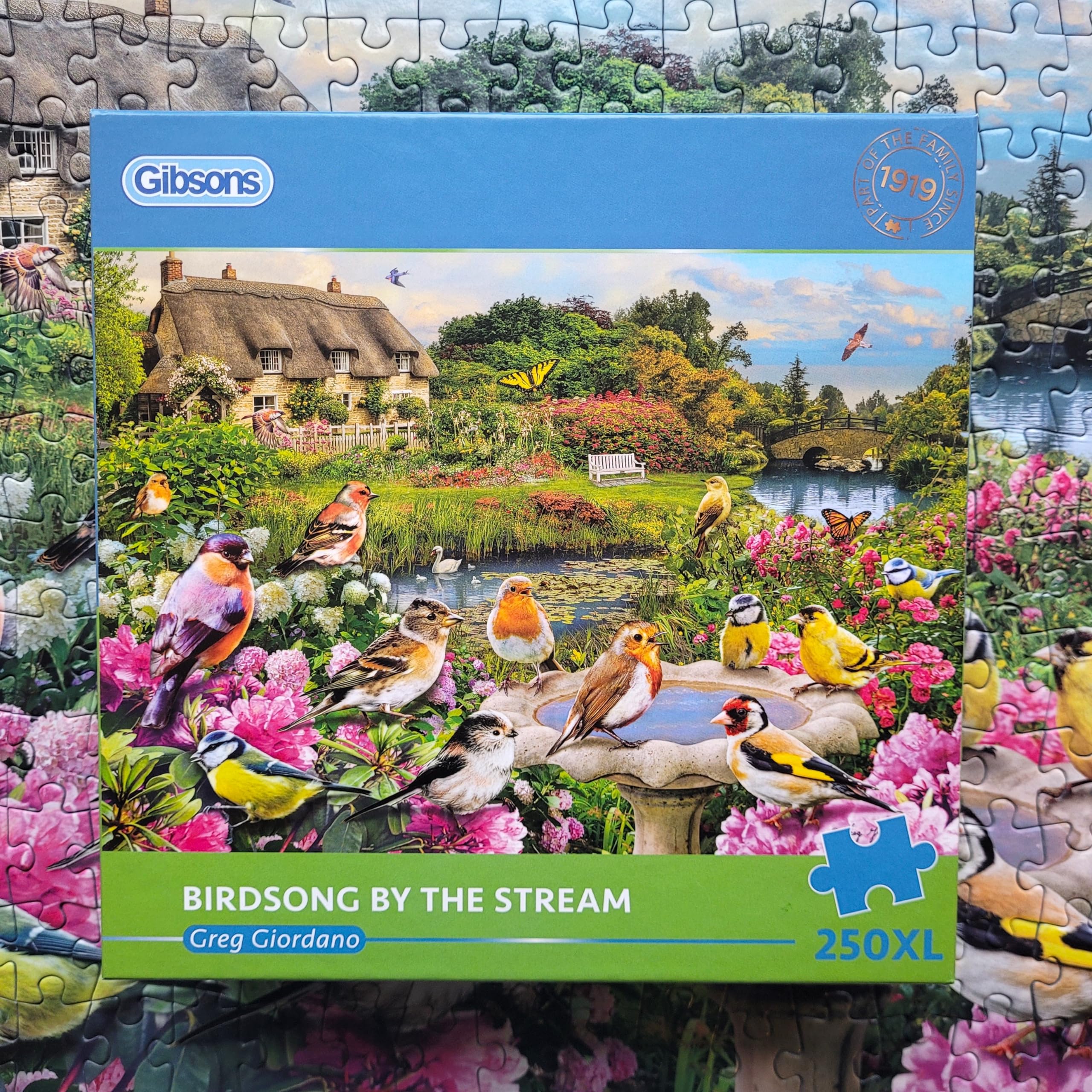 Gibsons Birdsong by the Stream Jigsaw Puzzle - 1000 Pieces | Premium Recycled Board | Includes Poster 3