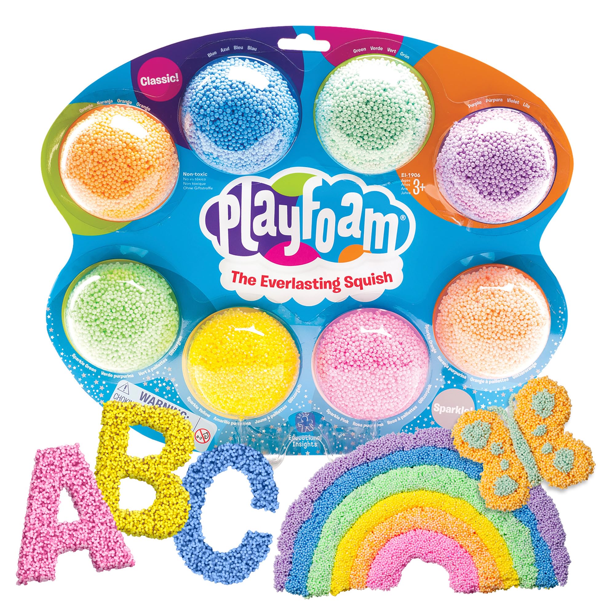Educational Insights Playfoam Combo 8-Pack - Never Dries Out, Sensory Shaping Fun | Ages 3+ 1