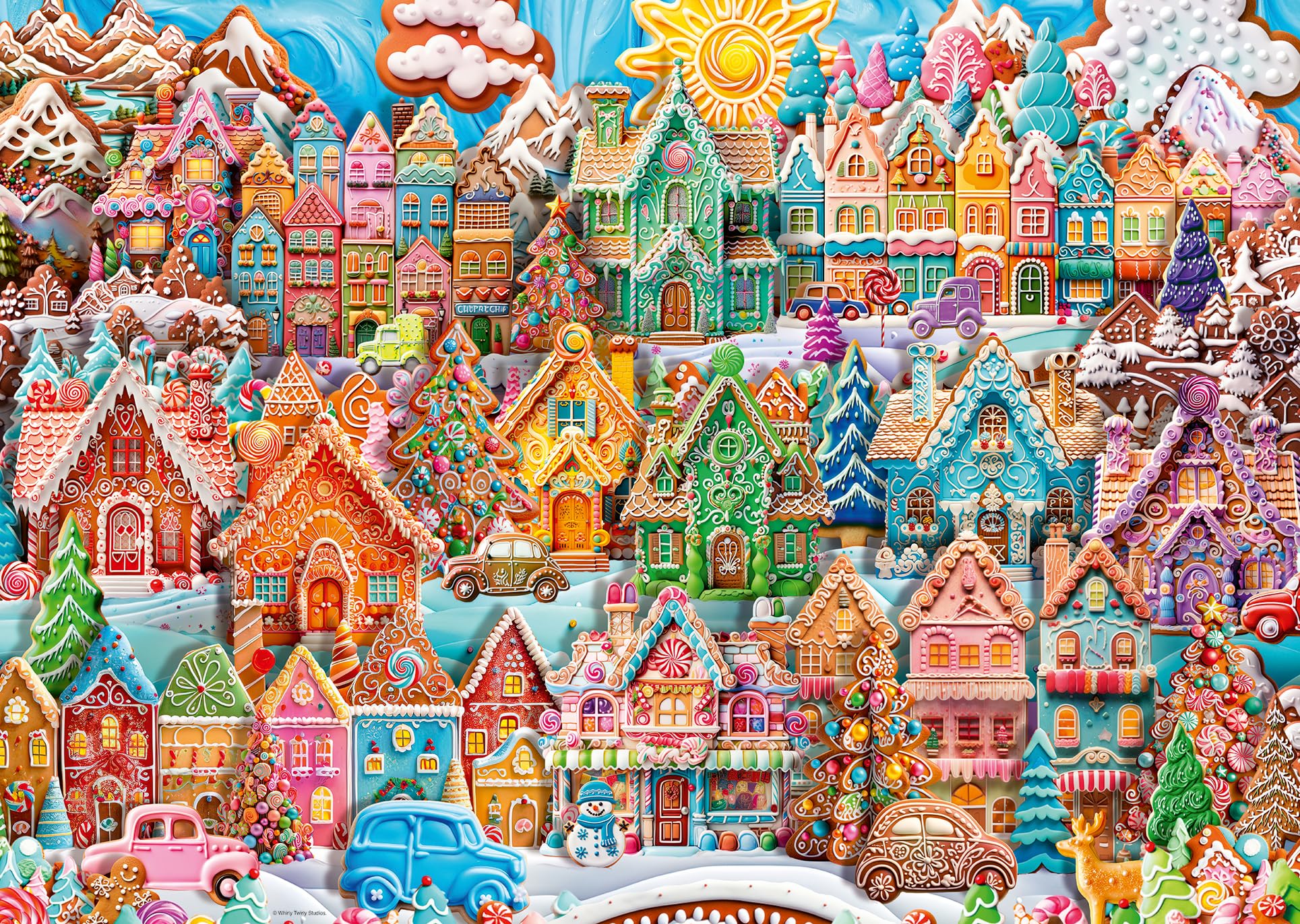 Ravensburger Christmas Cookie Village 1000 Piece Jigsaw Puzzle - Premium Family Puzzle for Ages 12+ 1