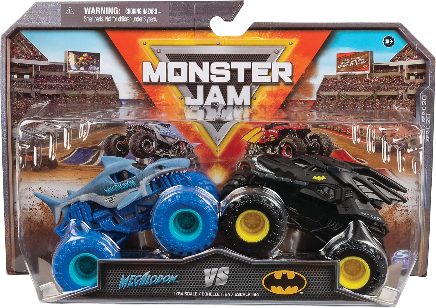 Monster Jam 1:64 Scale Die-Cast 2-Pack - Head-to-Head Monster Trucks for Kids 1