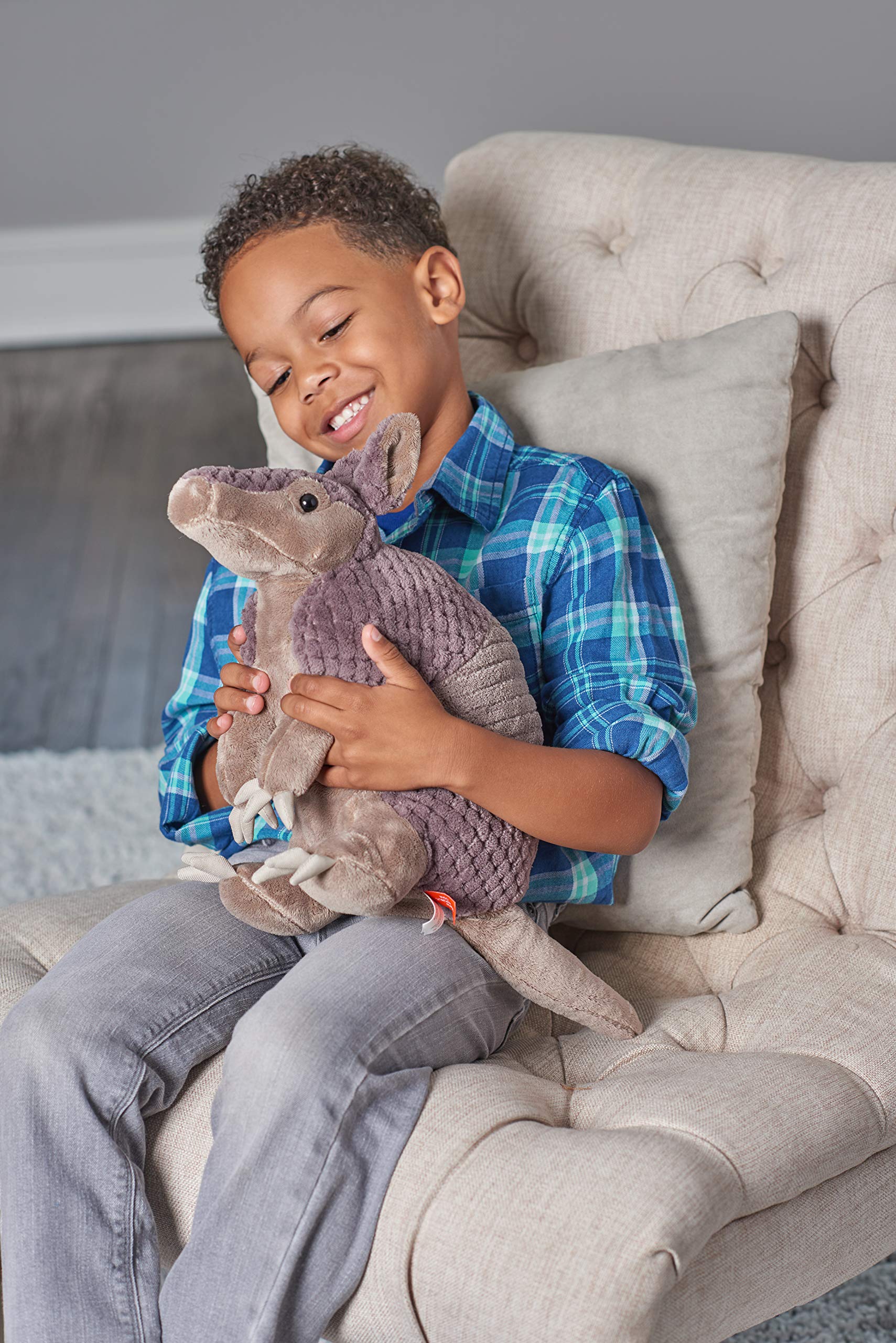 WILD REPUBLIC Cuddlekins Armadillo Plush Stuffed Animal - 12 Inches | Surface Washable | Realistic Detail 6