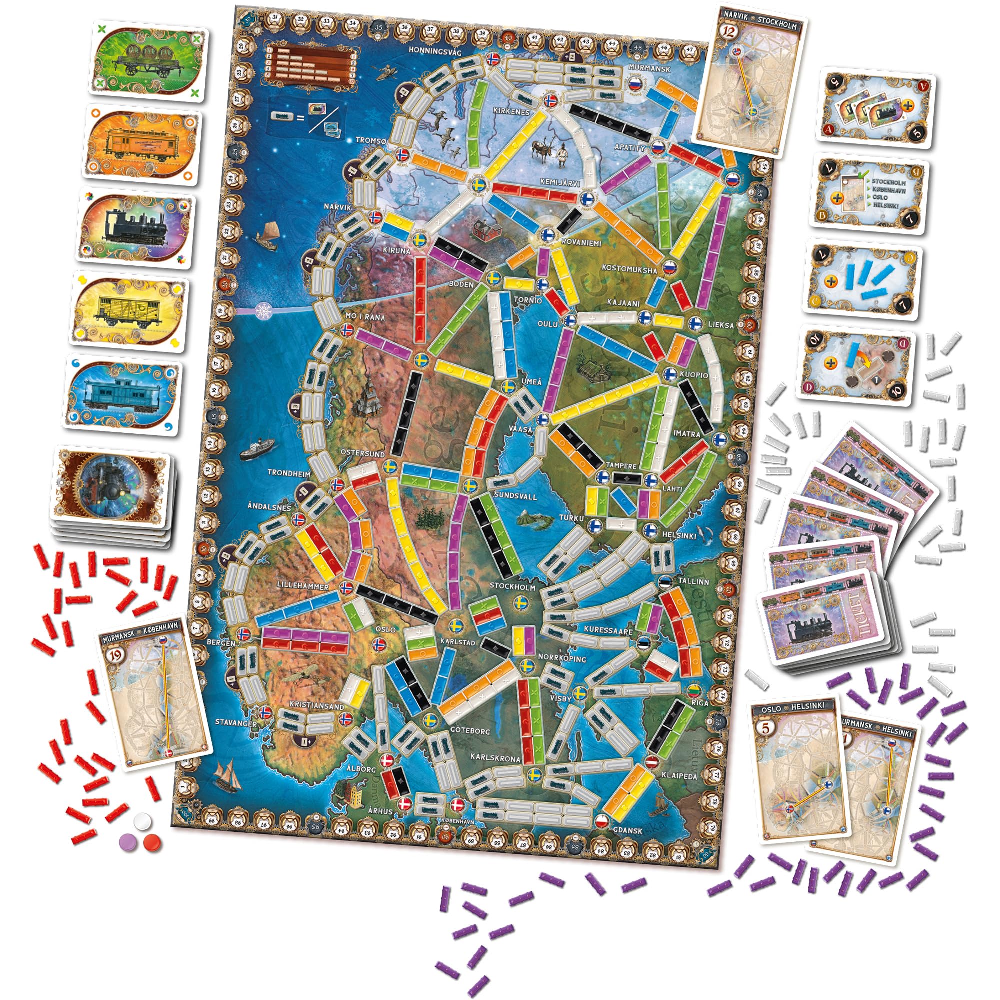Asmodee Ticket to Ride - Northern Lights Board Game | Ages 8+ | 2-5 Players | 60 Min 4