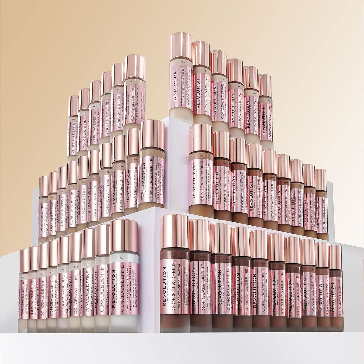Makeup Revolution Conceal & Define Foundation - F13.7, 23 ml