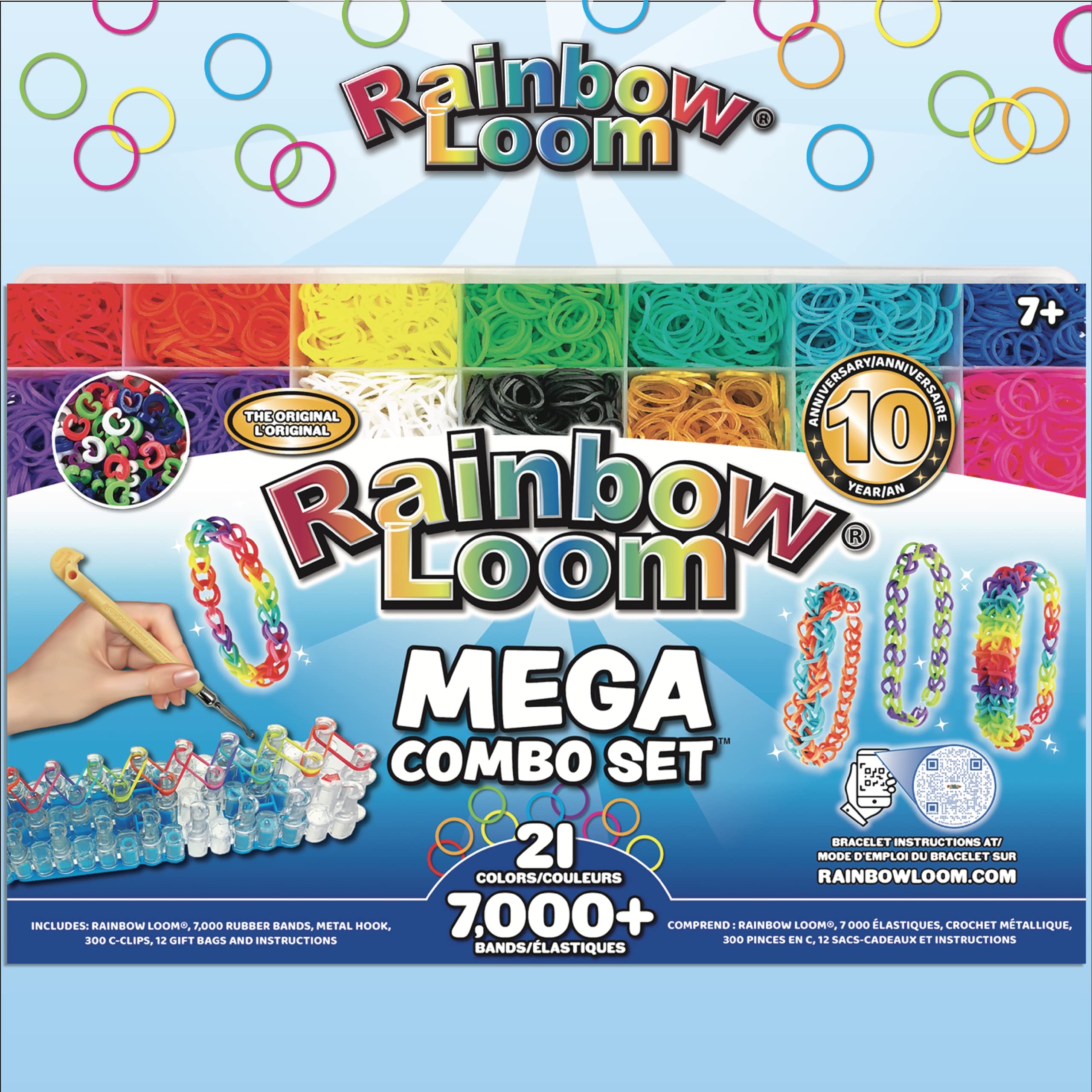 Rainbow Loom Mega Combo Loom Band Kit - 7000 Bands | Ages 7+ | Jewelry Making 3