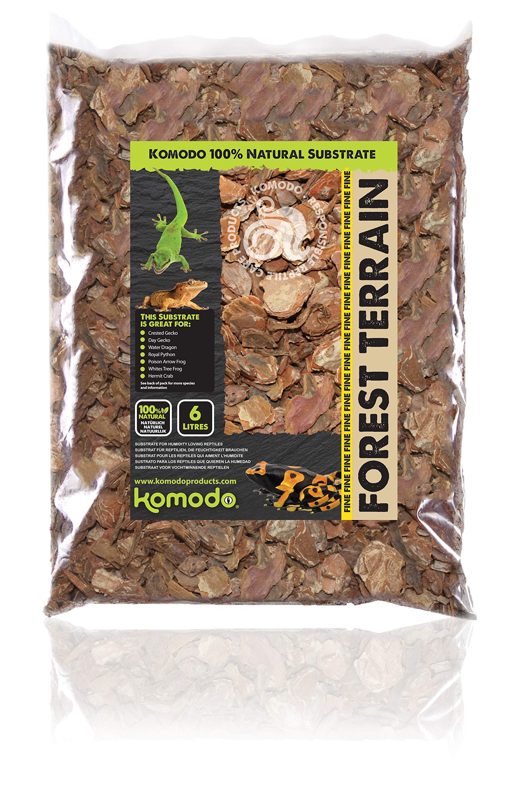 Komodo Forest Terrain Orchid Bark Fine Chips - 6L Tropical Substrate 1