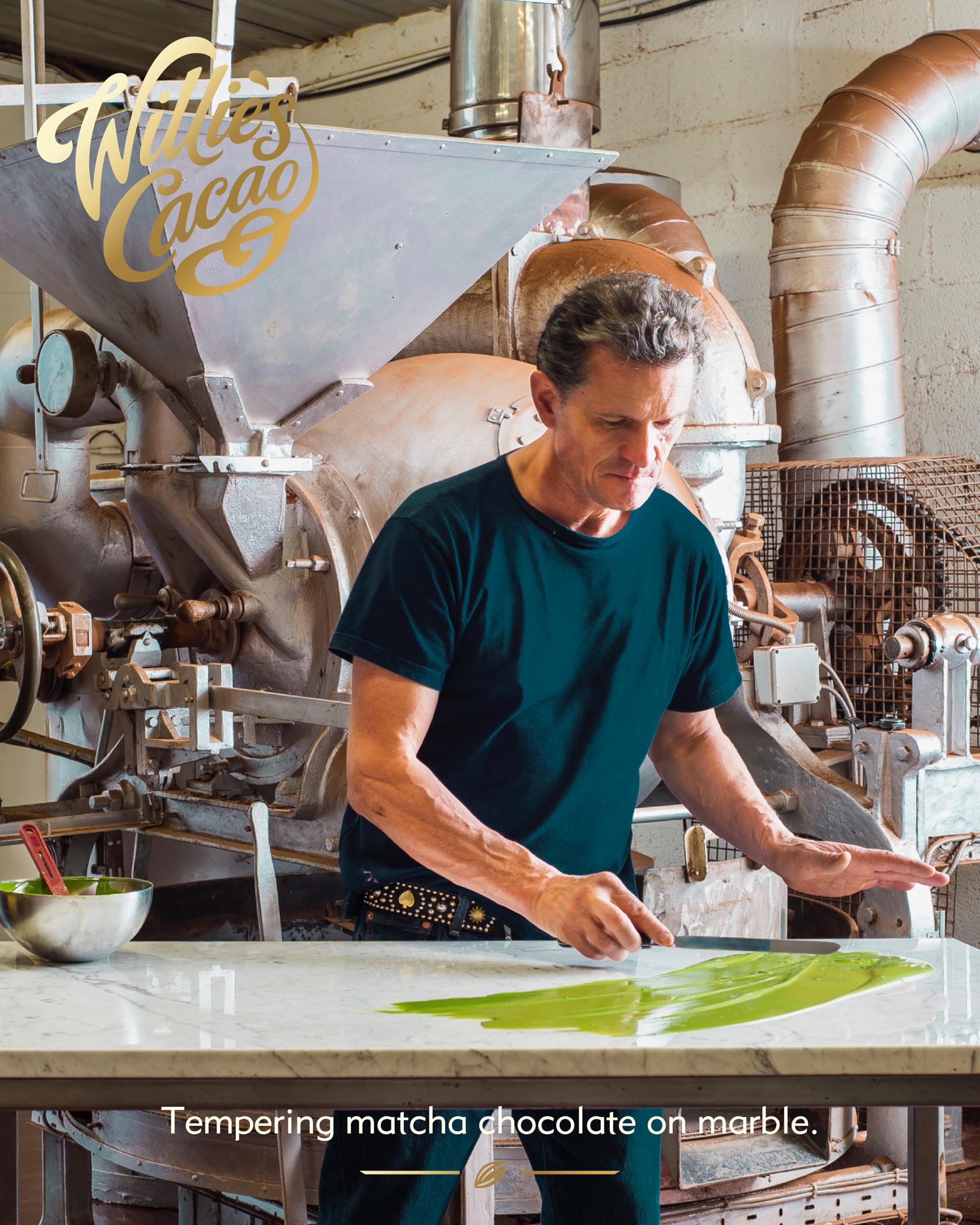 Willie's Cacao Bar - Matcha White Chocolate with Ceremonial Grade Green Tea 50g