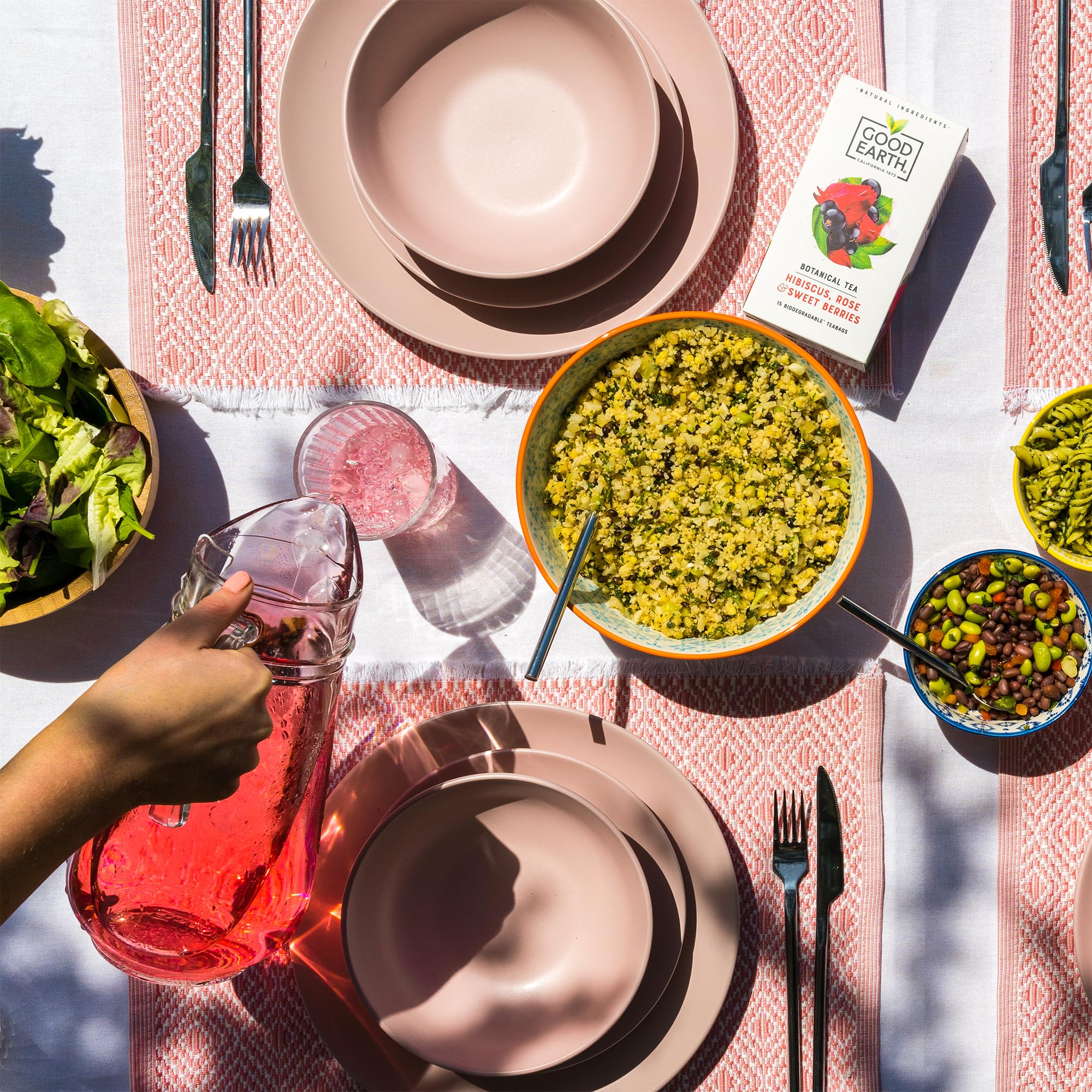 Good Earth Tea Co. Hibiscus, Sweet Berries & Rose Tea - 5 x 15 Teabags 13