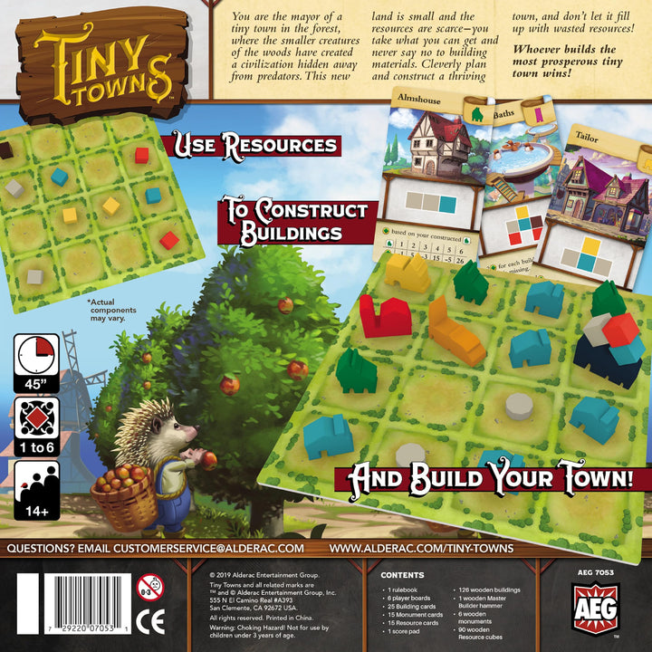 Alderac Entertainment Group Tiny Towns Board Game