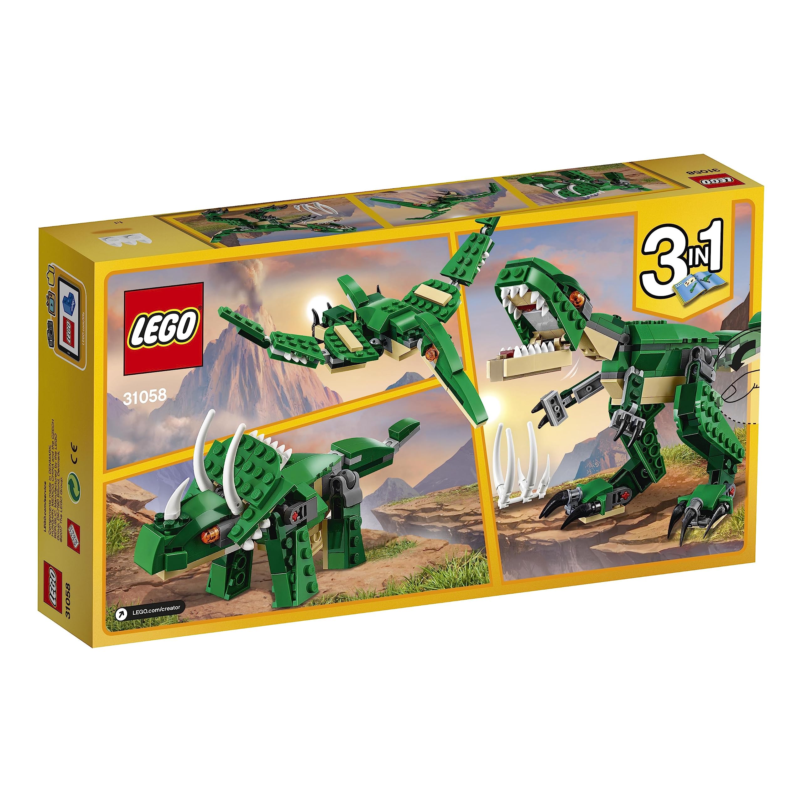 LEGO Creator Mighty Dinosaurs 3-in-1 Building Set - T-Rex, Triceratops & Pterodactyl - 174 Pieces 7