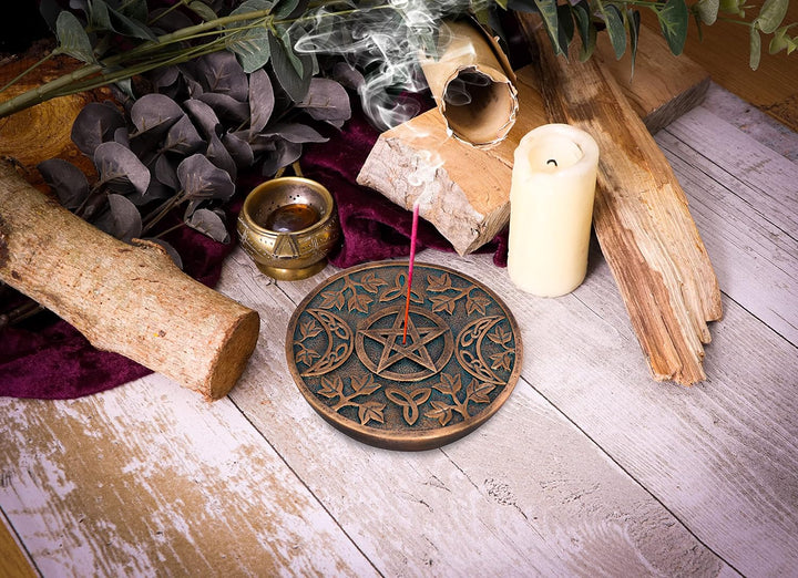 Nemesis Now Divine Essence Wiccan Incense Burner, Bronze (12.7cm)