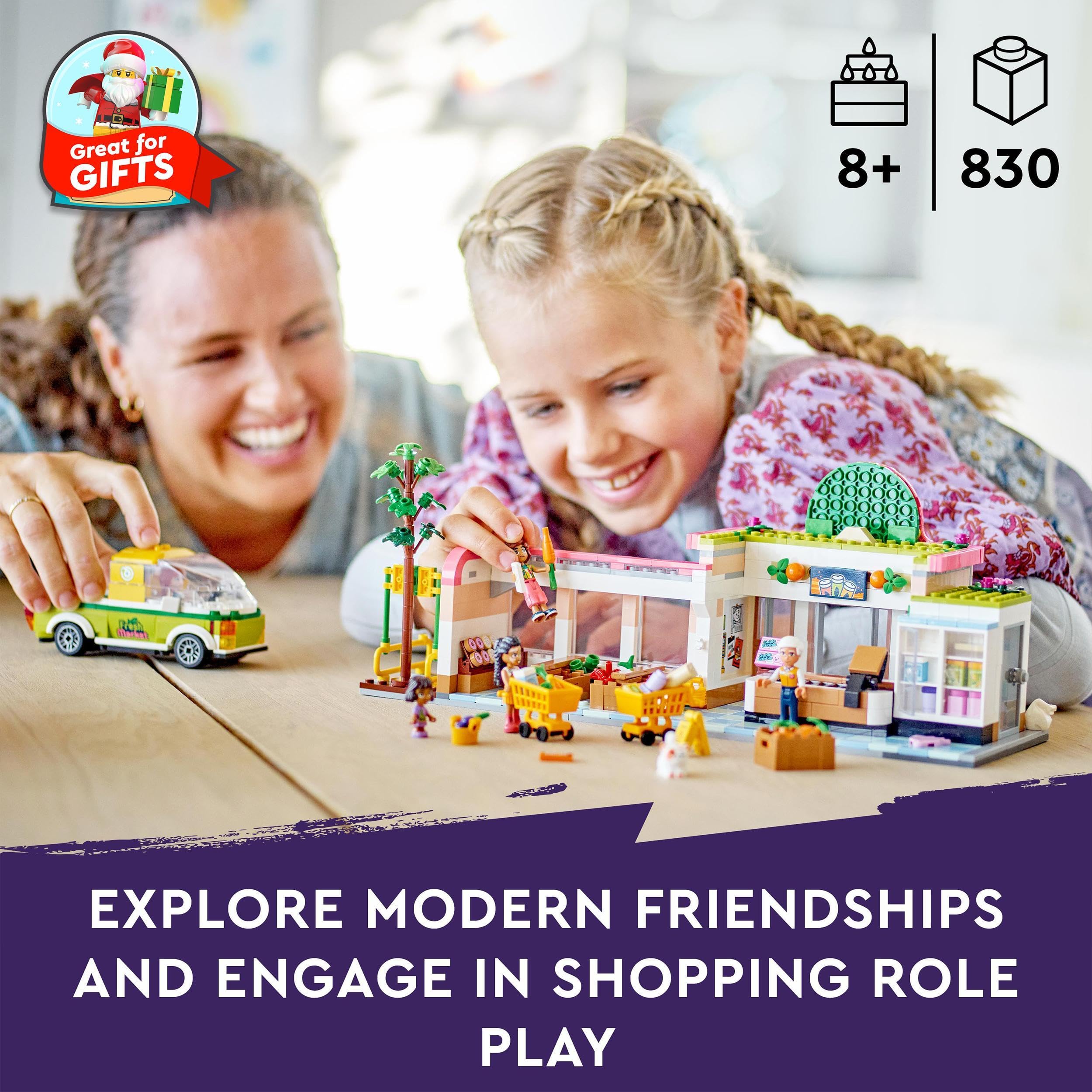 LEGO 41729 Friends Organic Grocery Store Playset - Supermarket Toy with Delivery Van & Mini-Dolls 11