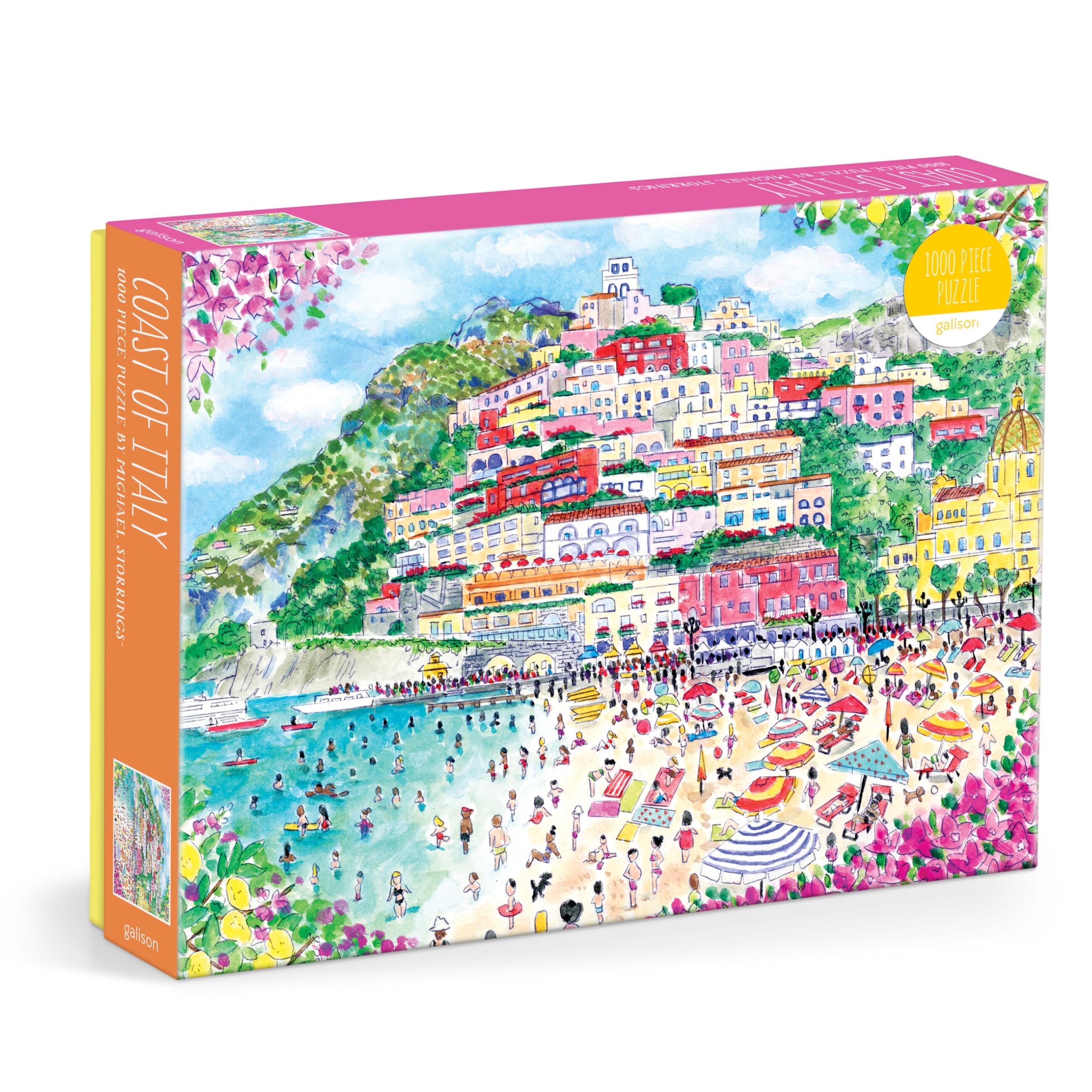 Galison Coast of Italy - 1000 Piece Michael Storrings Jigsaw Puzzle 1
