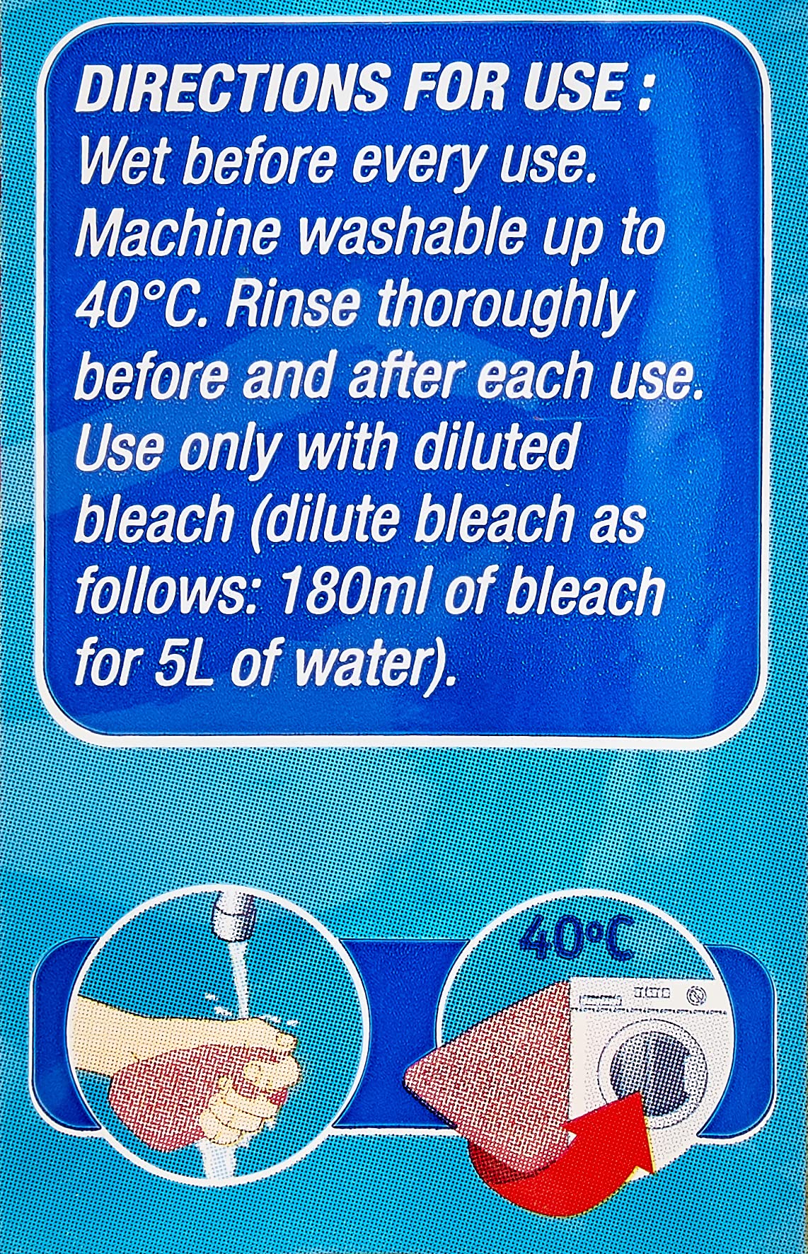 Spontex Thick Moppets 2 Pack - Extra Thick Biodegradable Sponge Wipes 13