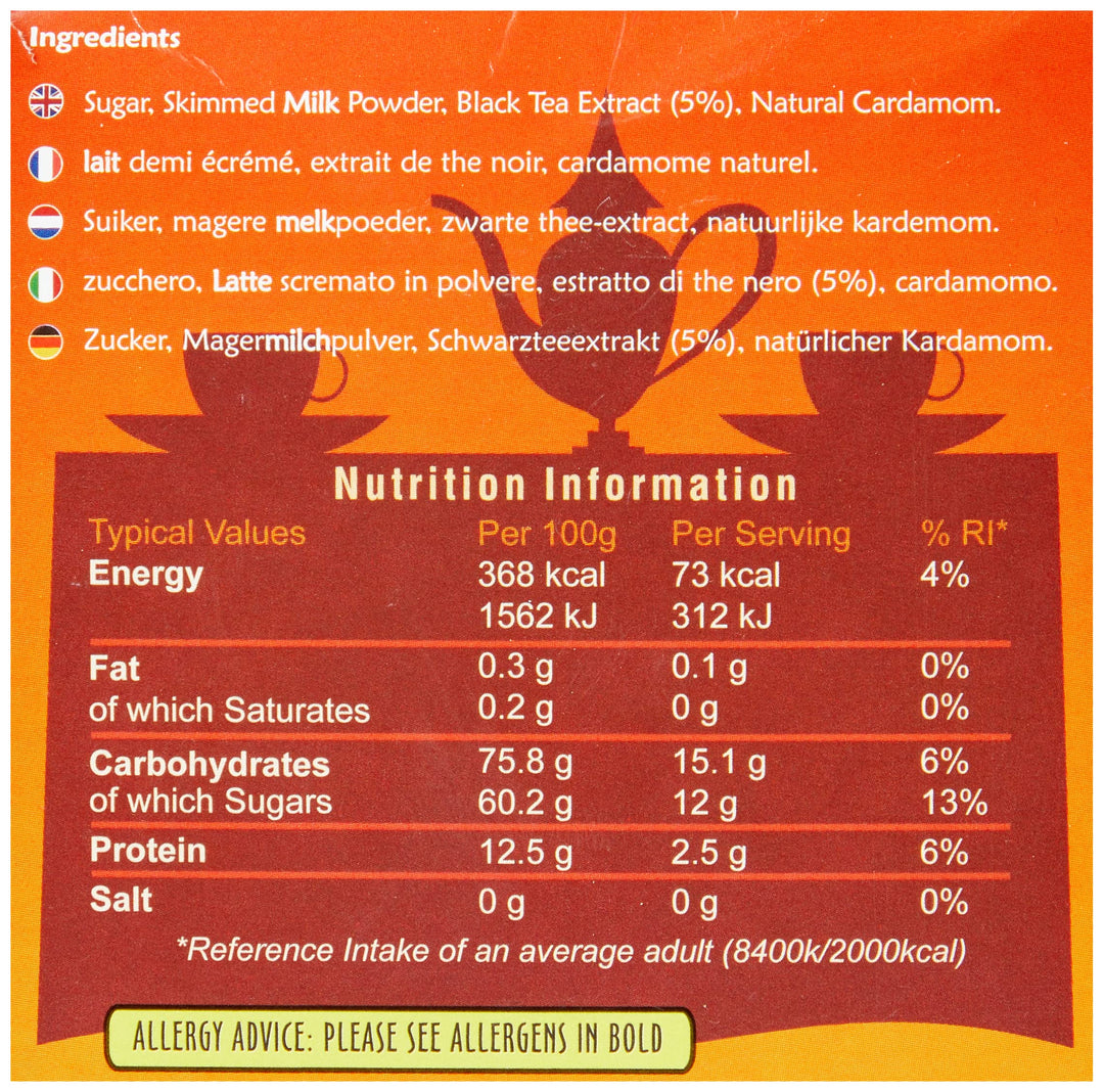 Royal Chai Premium Instant Karak Chai (Sweetened) - 10 Count Box