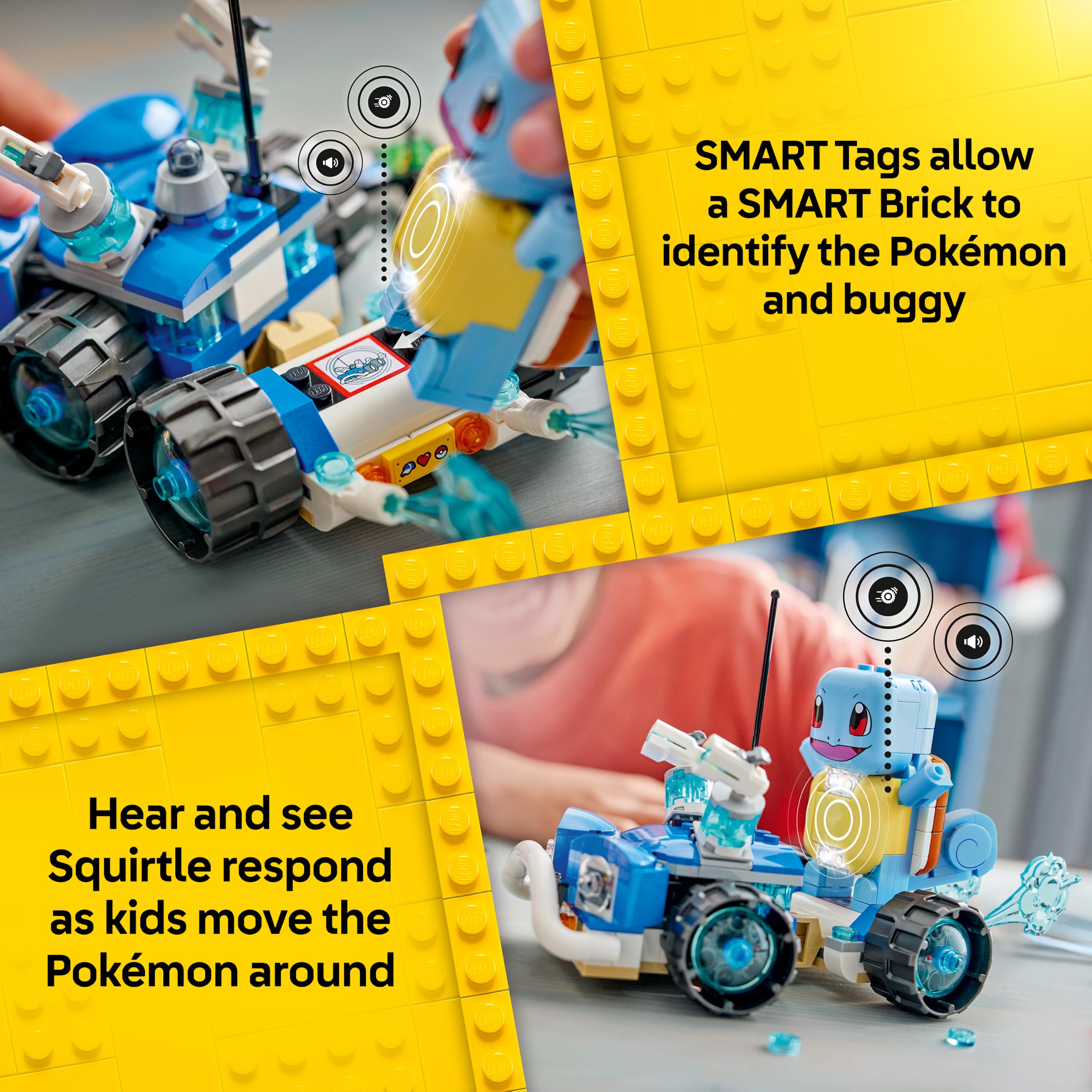 LEGO Pokémon SMART Play: Trainer’s Buggy Adventure with Squirtle Building Set (72156) | Ages 7+ 6