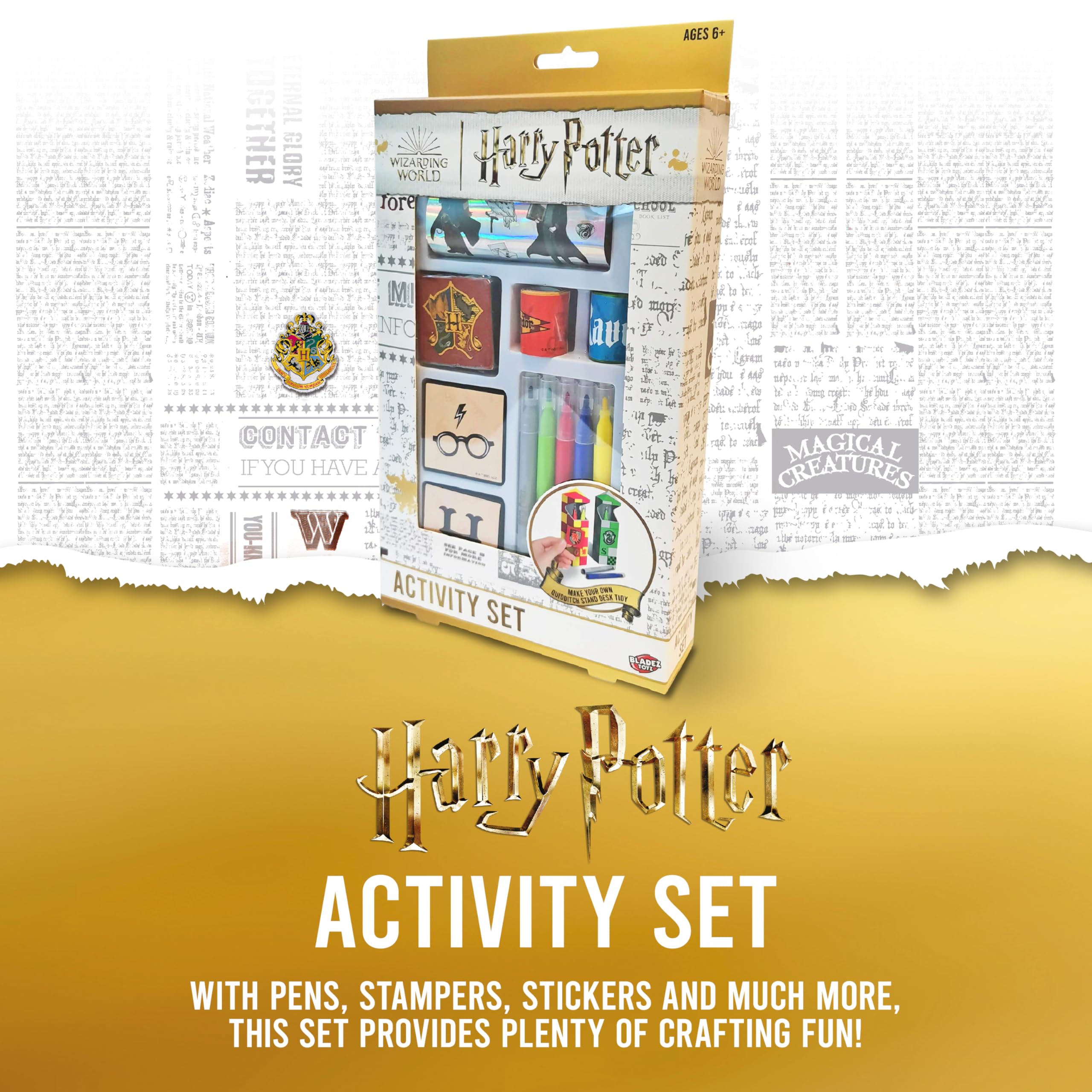 BLADEZ Harry Potter Activity Set - 150+ Pieces, Customizable Storage | Ages 3+ 2