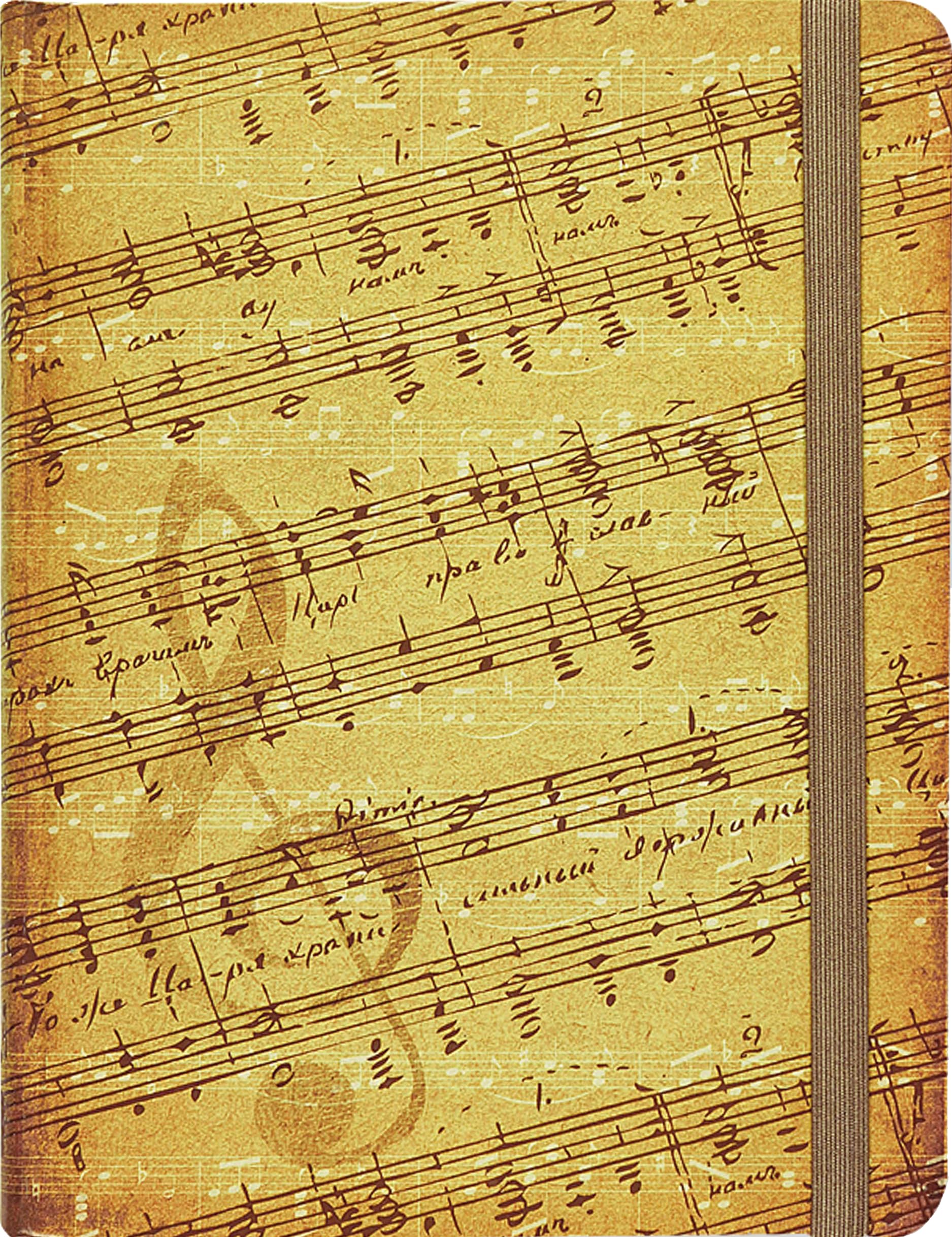 Peter Pauper Press Music Journal - Dual Page Layout | Acid-Free Paper | Elastic Closure 1