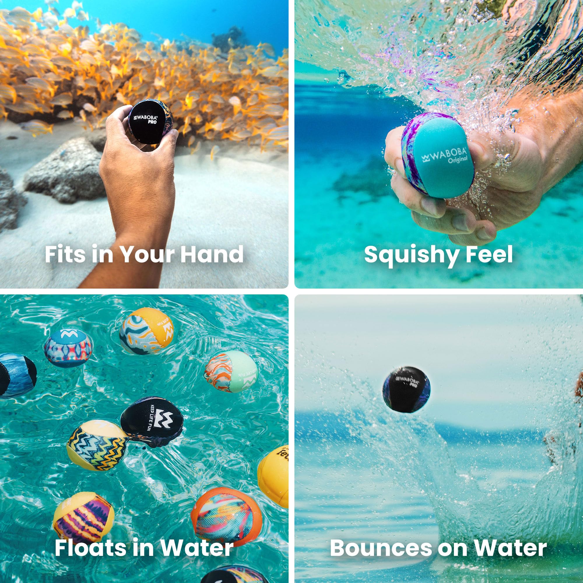 Waboba Pro Water Bouncing Ball - High Performance Skips & Bounces | 2.2 Inch | Ages 8+ 5