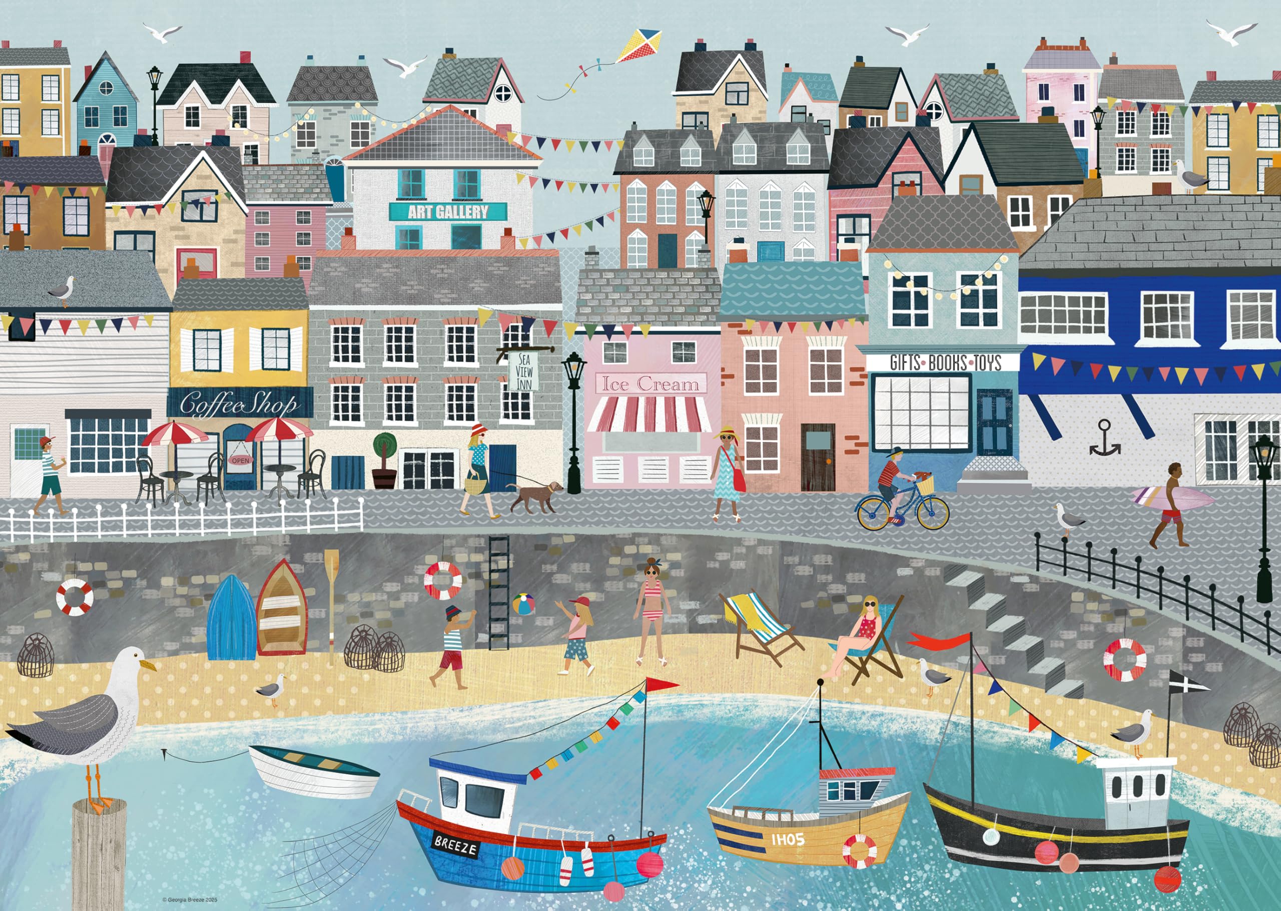 Ravensburger Coastal Harbour Jigsaw Puzzle - 1000 Pieces | 70 x 50 cm 1