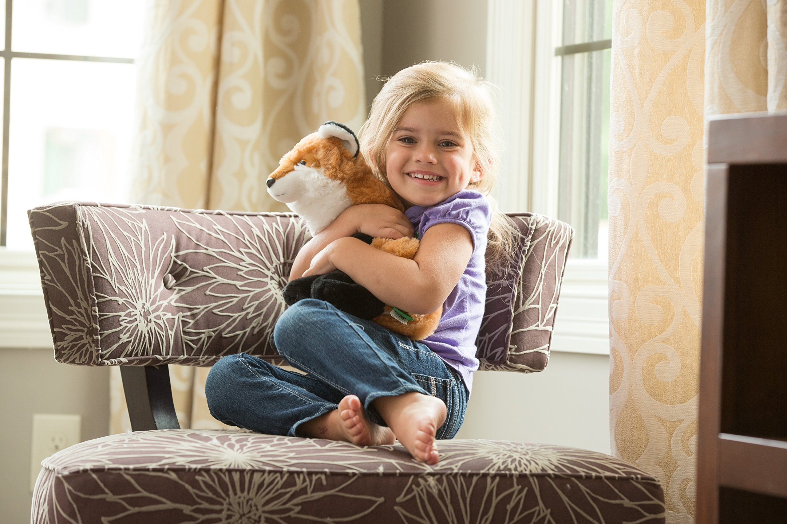 WILD REPUBLIC Cuddlekins Red Fox Plush Soft Toy - 30 cm | Surface Washable