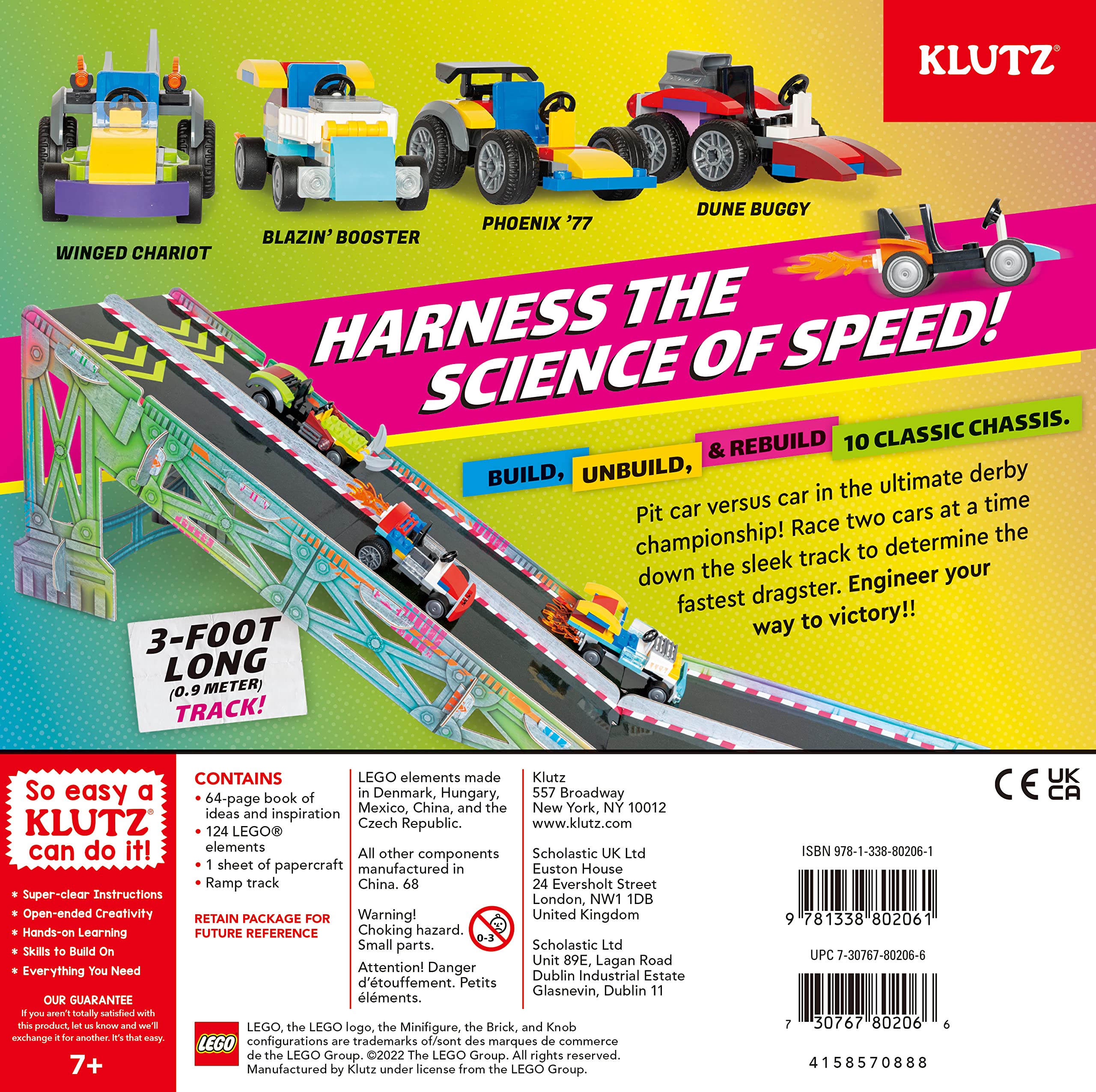 Klutz LEGO Race Cars Activity Kit - 10 Build Variations | Ages 5-7 | 64-Page Book 7