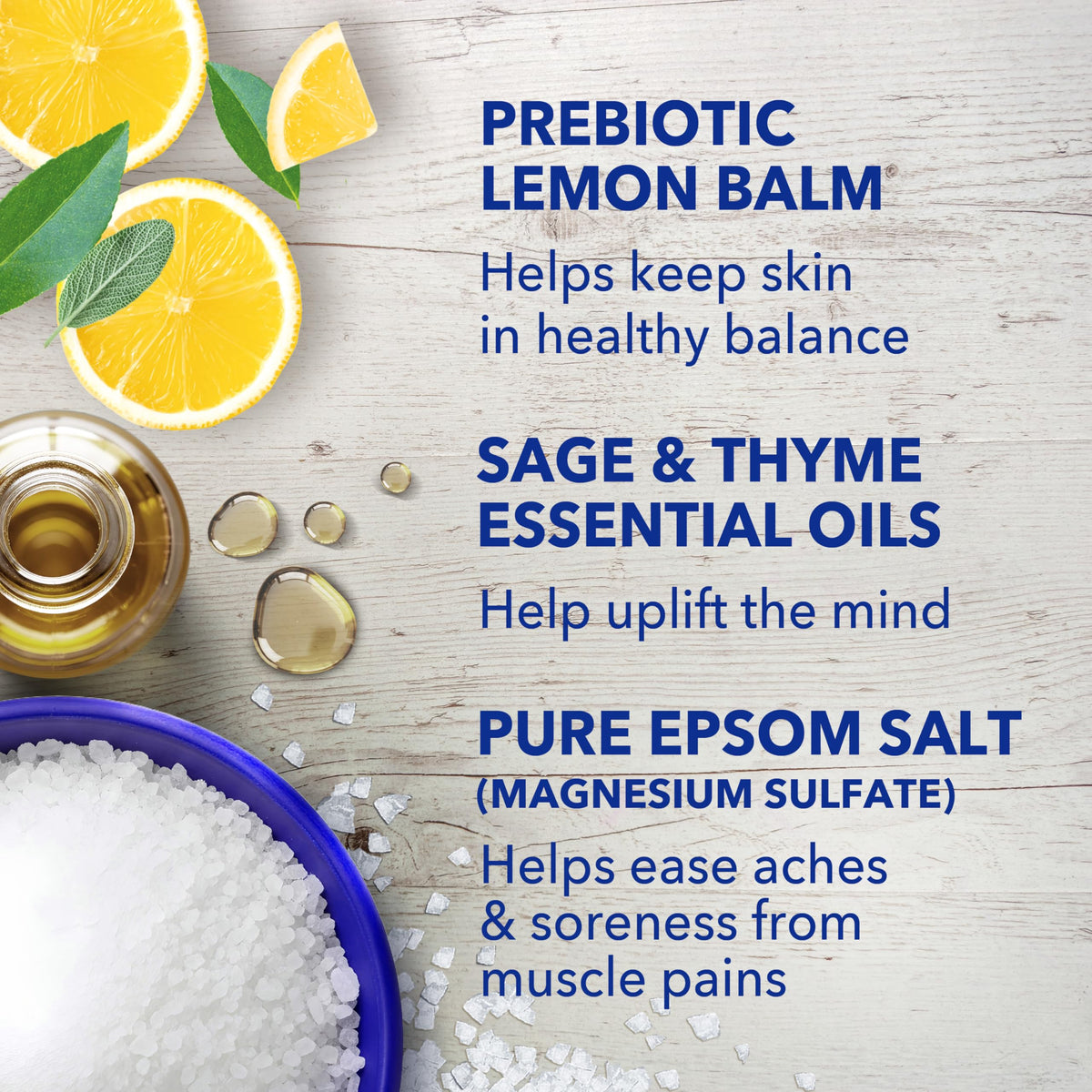 Dr Teal's Pure Epsom Salt Soaking Solution - Prebiotic Lemon Balm with Essential Oils | 1.36 kg | Relaxation 6