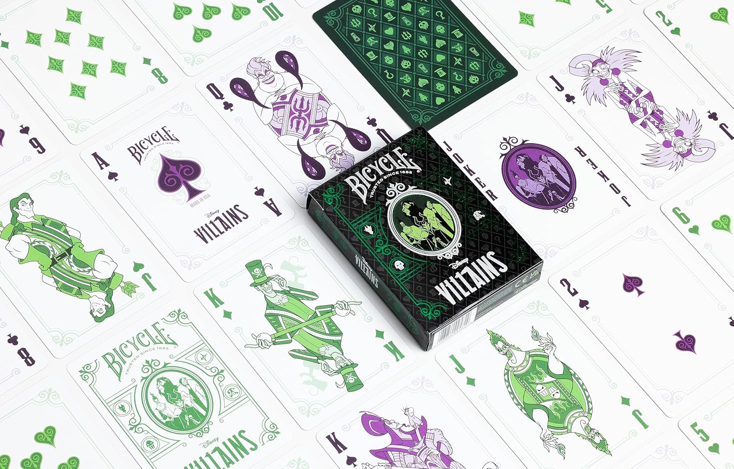 Bicycle Disney Villains Playing Cards - 52-Card Collectible Deck with Villain-Themed Artwork 8
