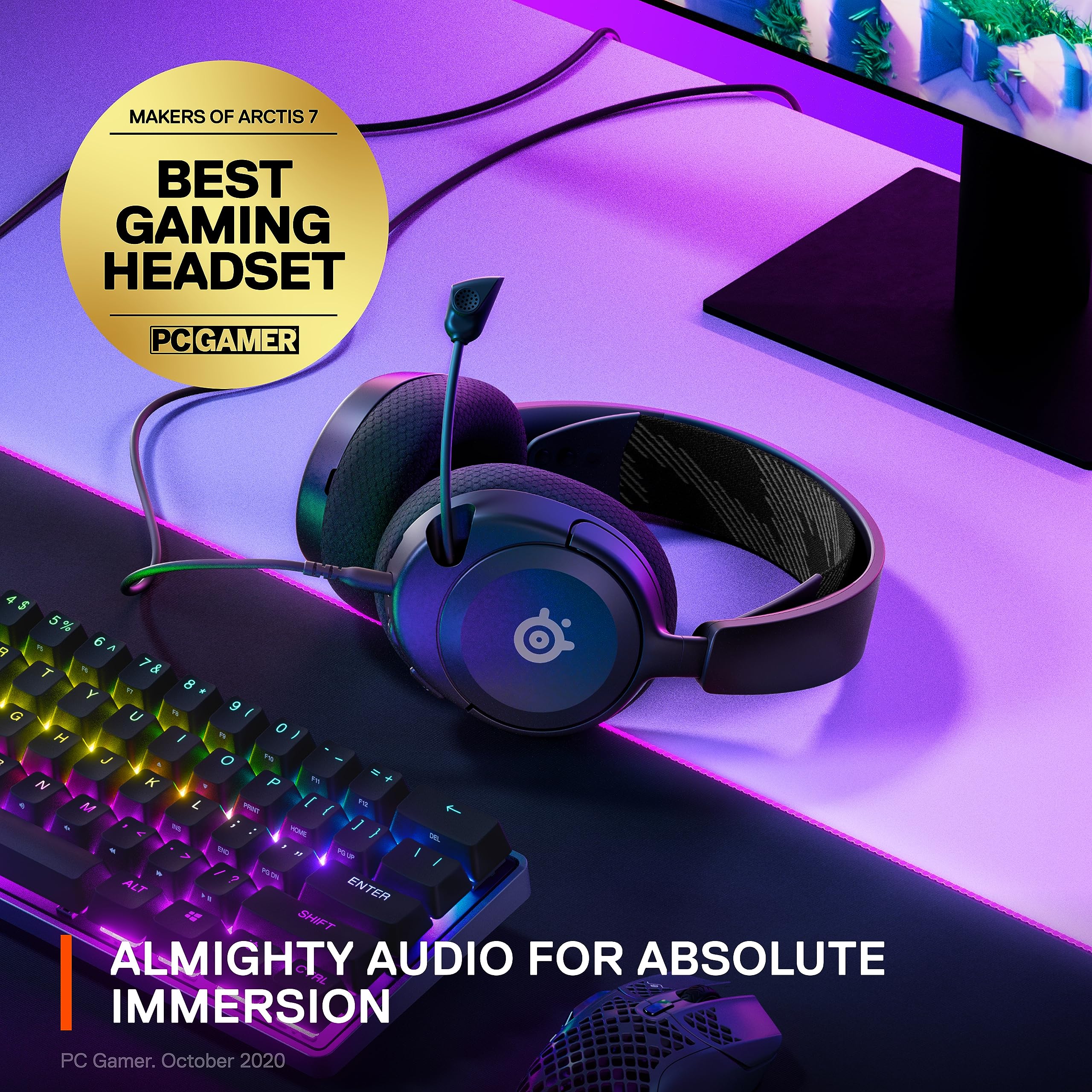 SteelSeries Arctis Nova 1 Multi-System Gaming Headset with Hi-Fi Drivers and Noise-Cancelling Mic 8