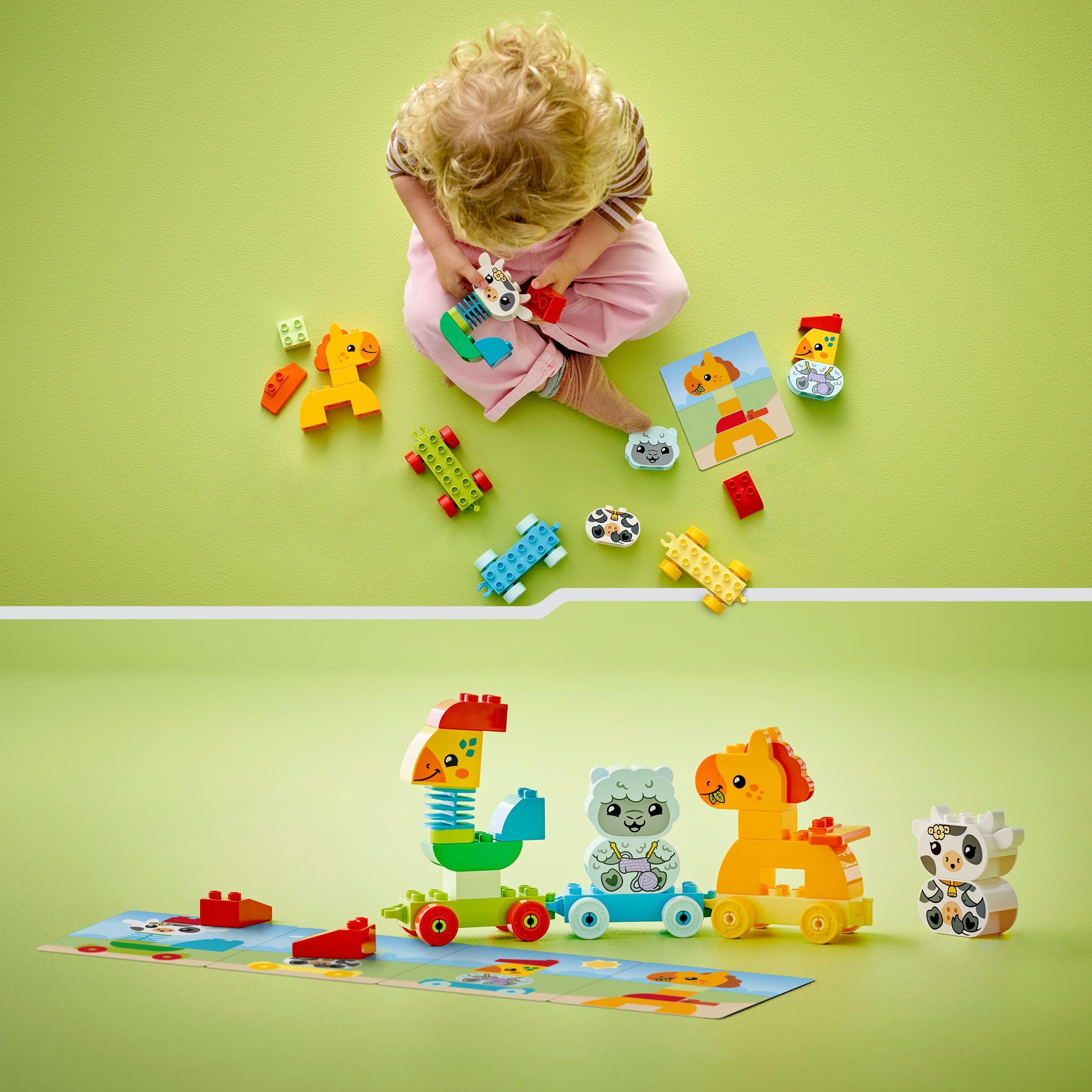 LEGO DUPLO My First Animal Train 10412 Building Set for Toddlers 18 Months+ | Color Matching & Motor Skills 4