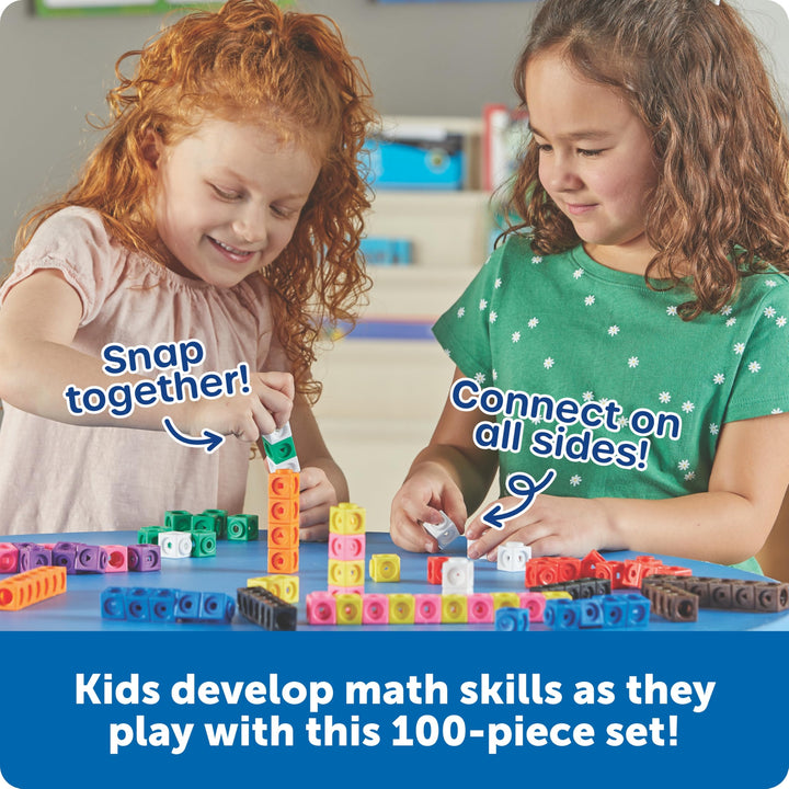 Learning Resources MathLink Cubes - Educational Building Set for Kids Ages 5+