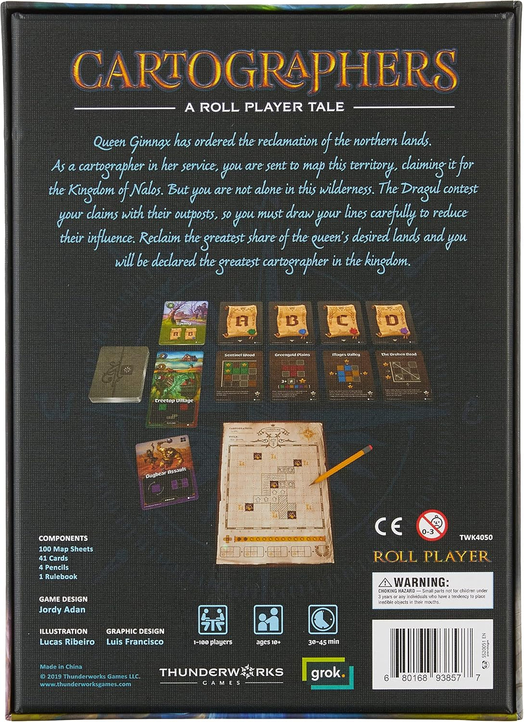 Thunderworks Games Cartographers: A Roll Player Tale Board Game