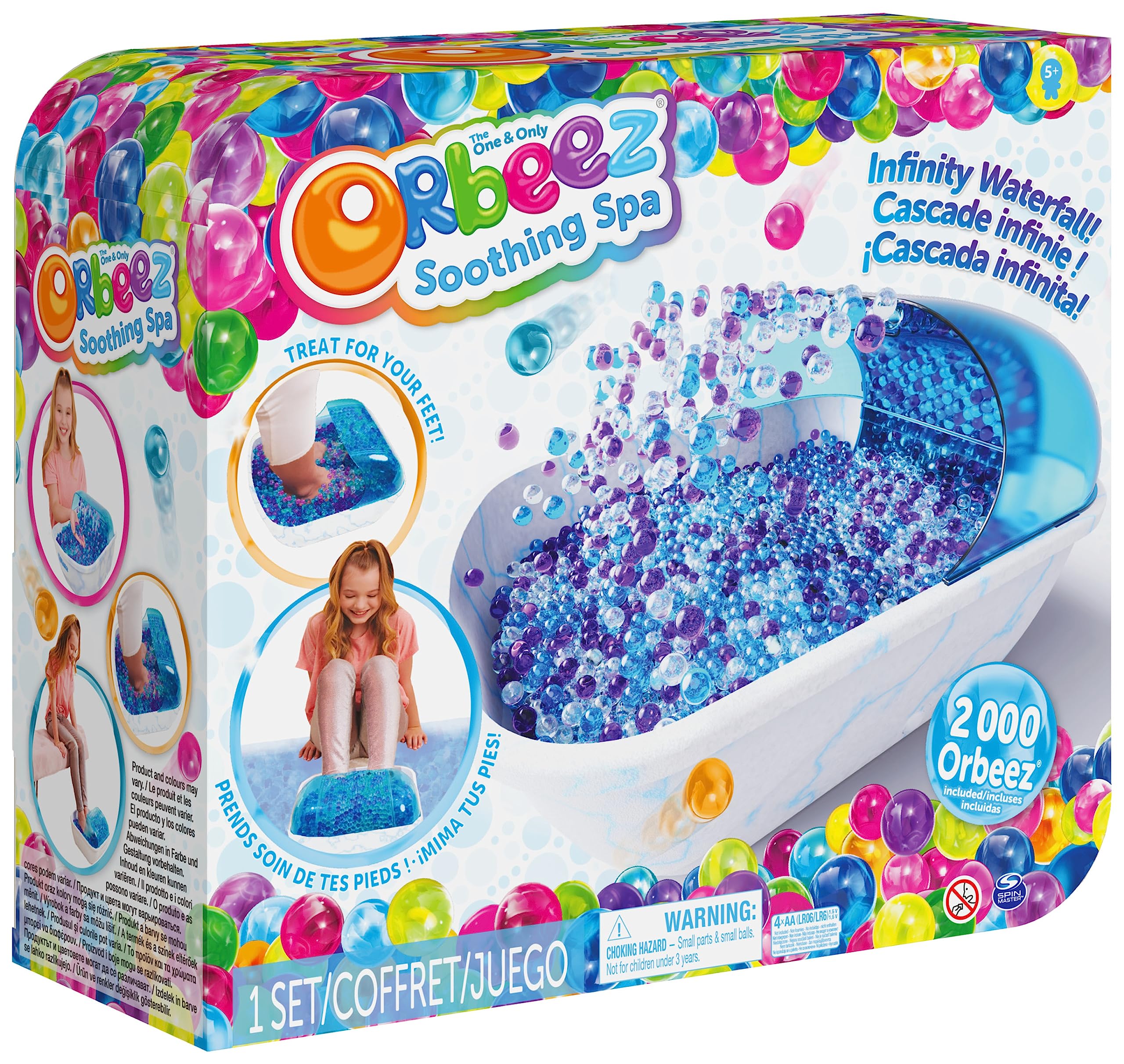 Orbeez Soothing Foot Spa with 2,000 Water Beads | Sensory Play for Ages 5+ 6