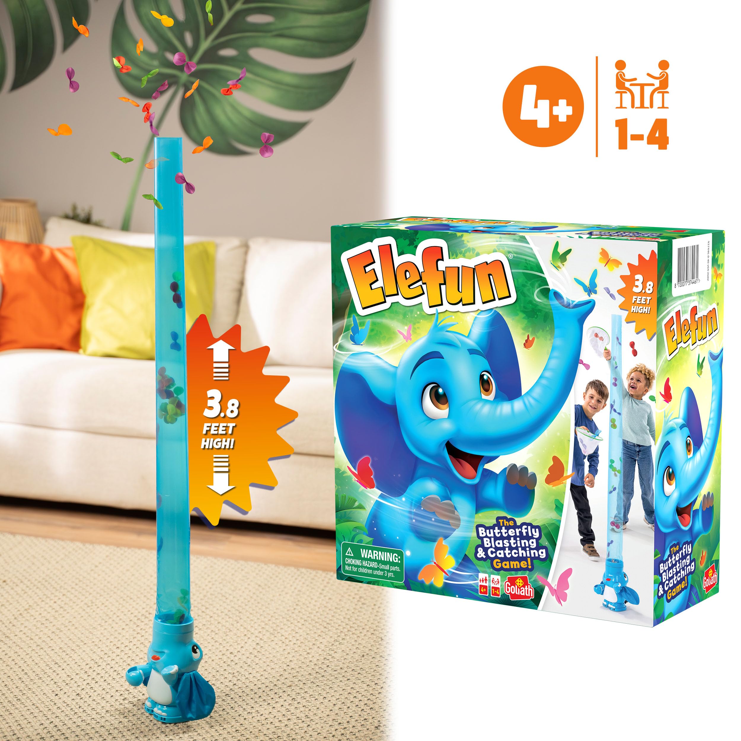 Goliath Elefun Butterfly Blasting and Catching Kids Game - Ages 4+ | 4 Players | Multicolor 3