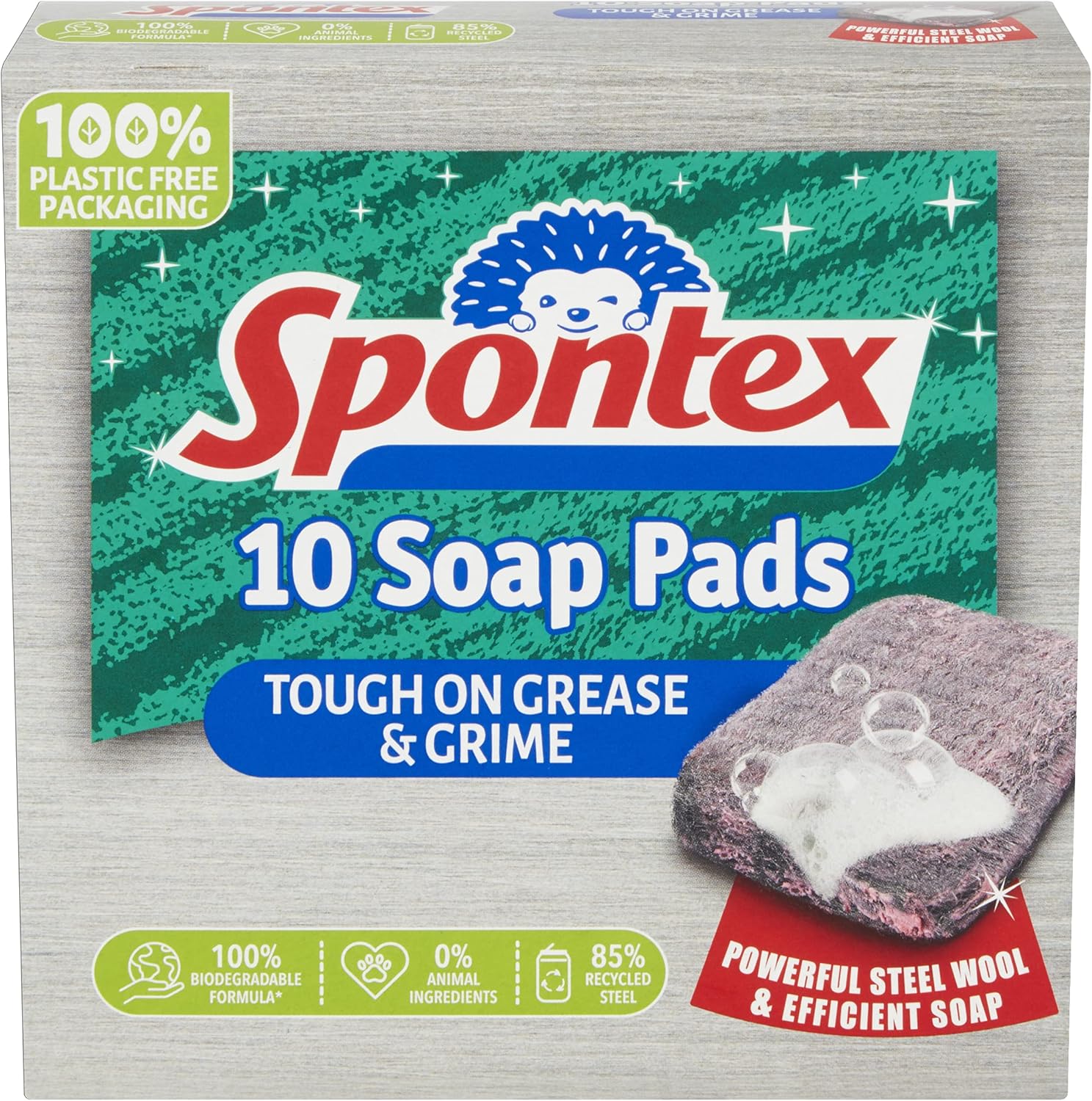 Spontex Soap Pads Scourers (10 Count) 1