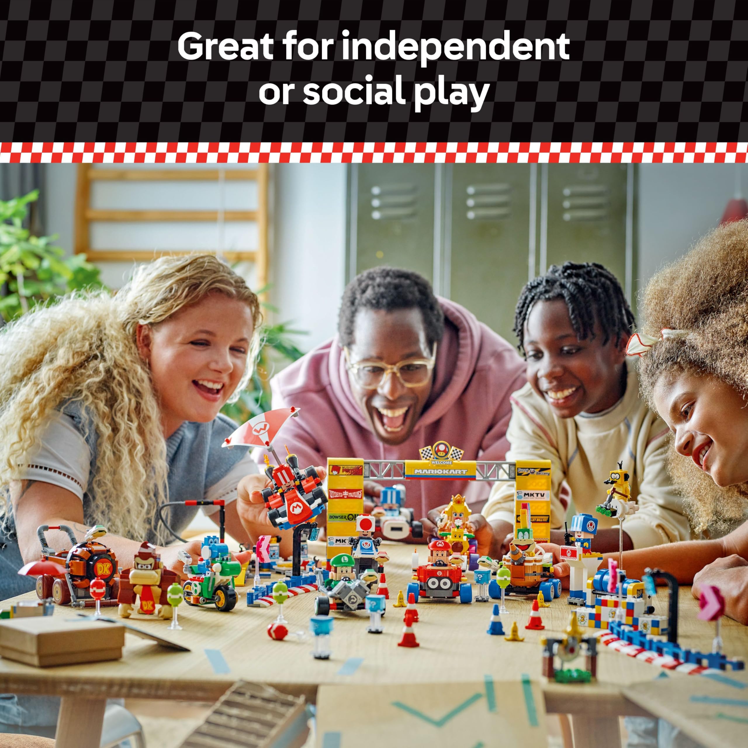 LEGO Super Mario: Mario Kart – Toad's Garage Set - Buildable B Dasher Kart & Mechanic Playset for Kids 8+ 7
