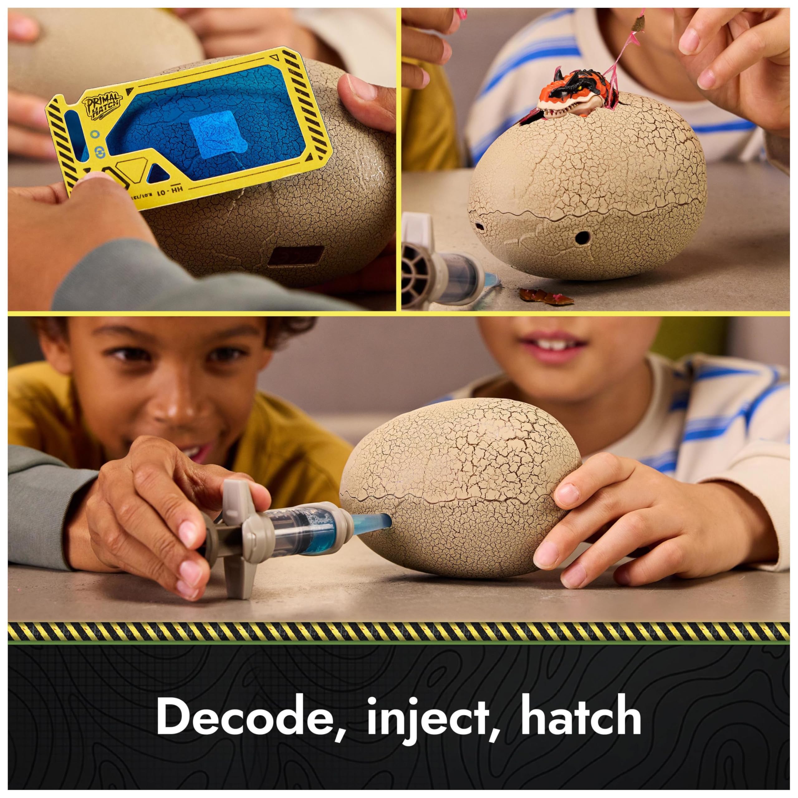 Primal Hatch Hybrid Hatchers Toy Dinosaur & Egg | 3-Inch Action Figure | Multicolor 6