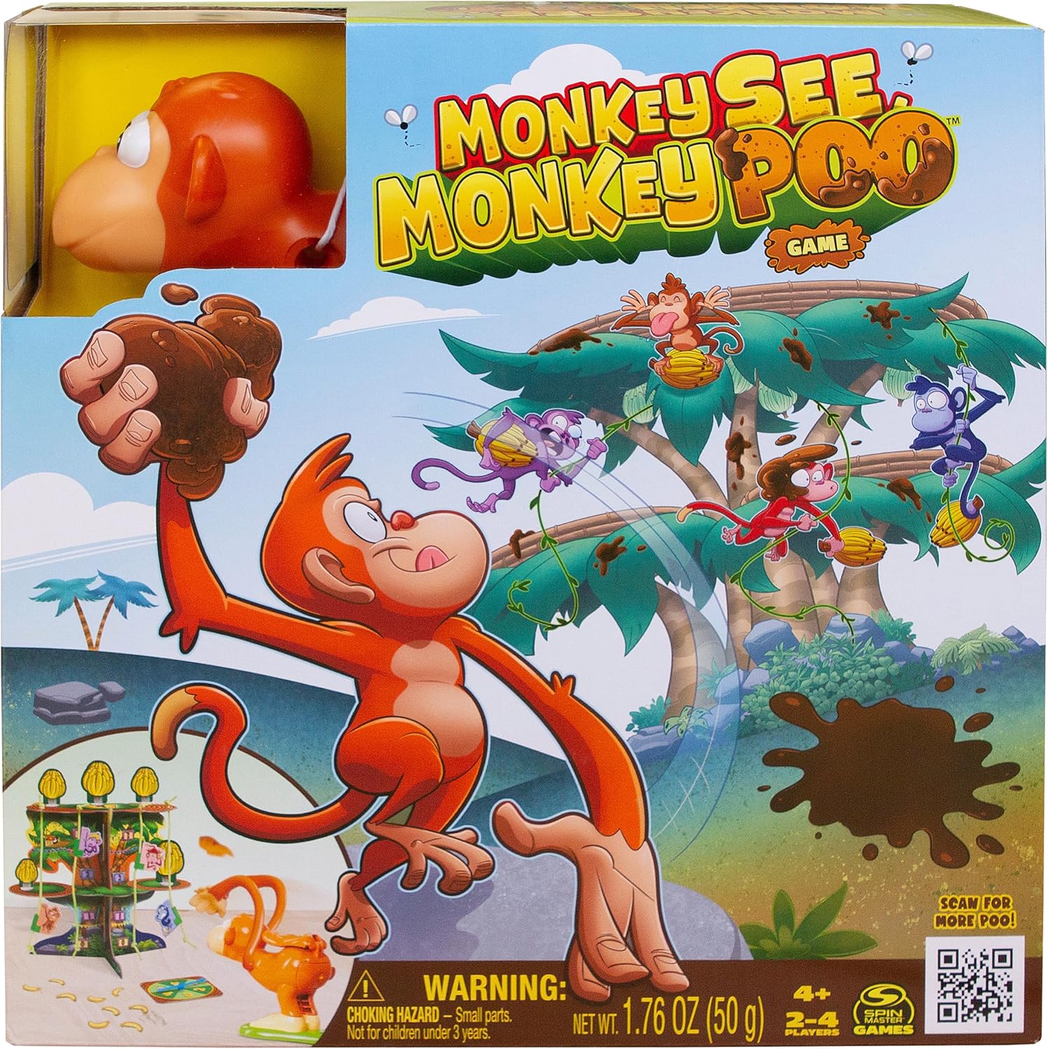 Spin Master Games Monkey See Monkey Poo Board Game 1