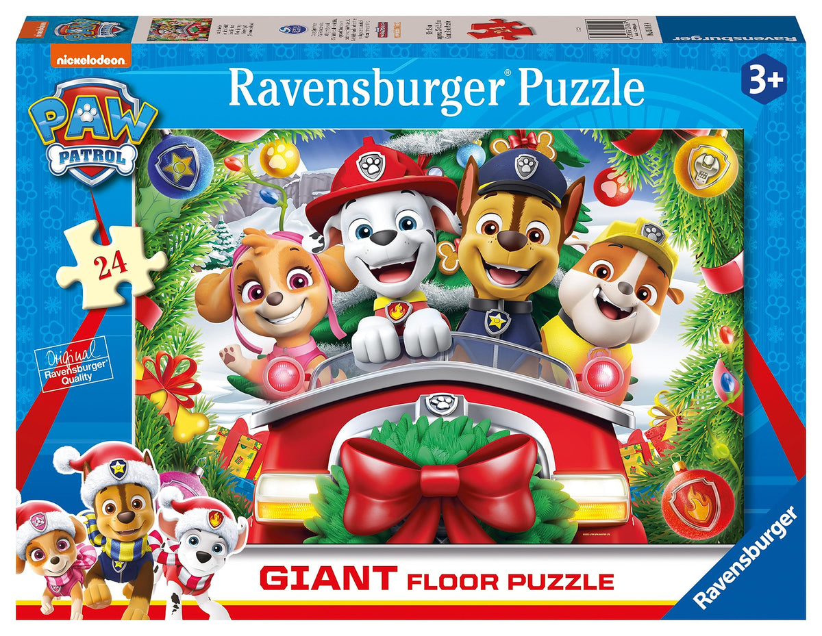 Ravensburger Paw Patrol Christmas Special Edition 24 Piece Giant Floor Puzzle | Ages 3+ | 70 x 50cm