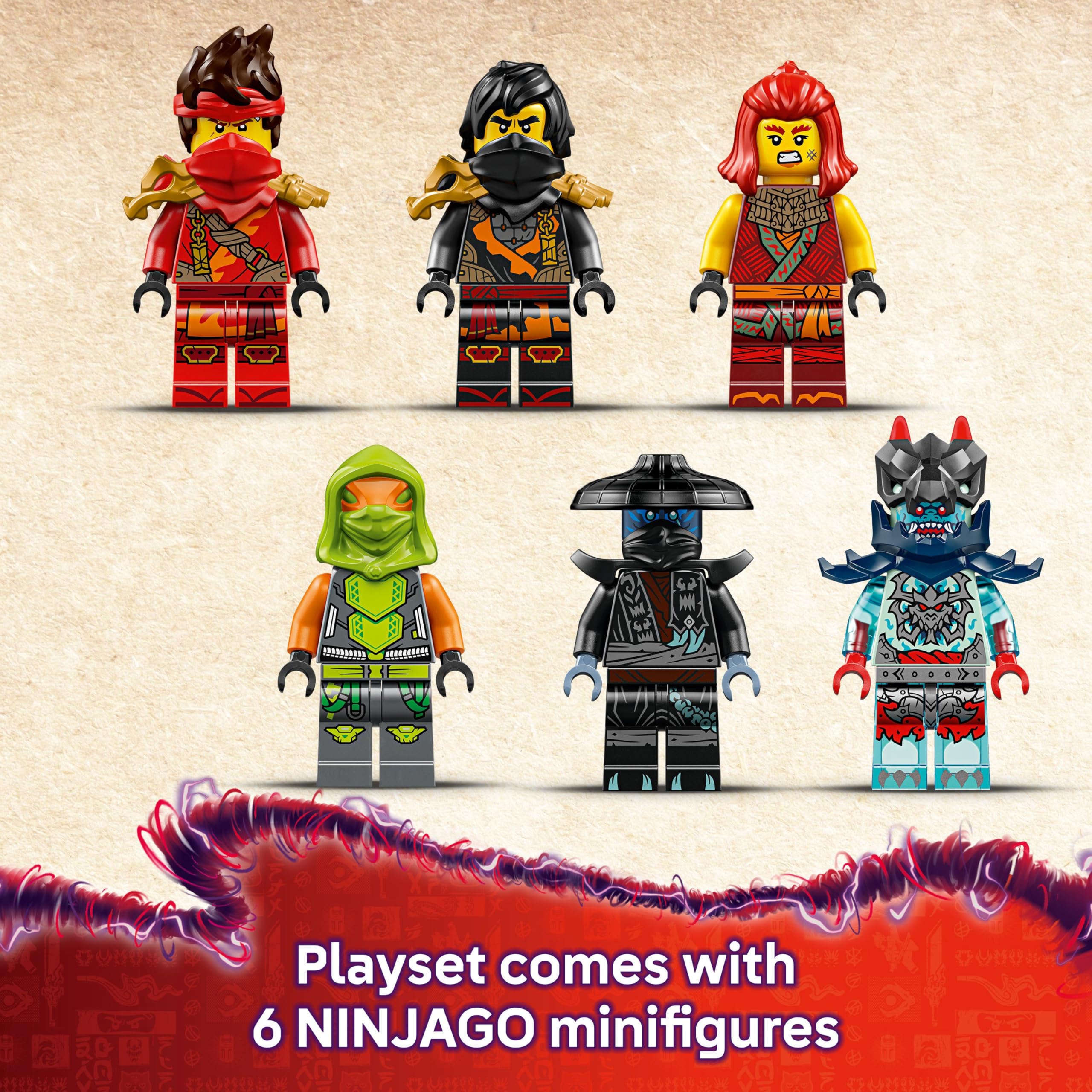 LEGO NINJAGO Ninja Combat Vehicle - 3-in-1 Set with 6 Minifigures | Model 71844 | Ages 8+ 5