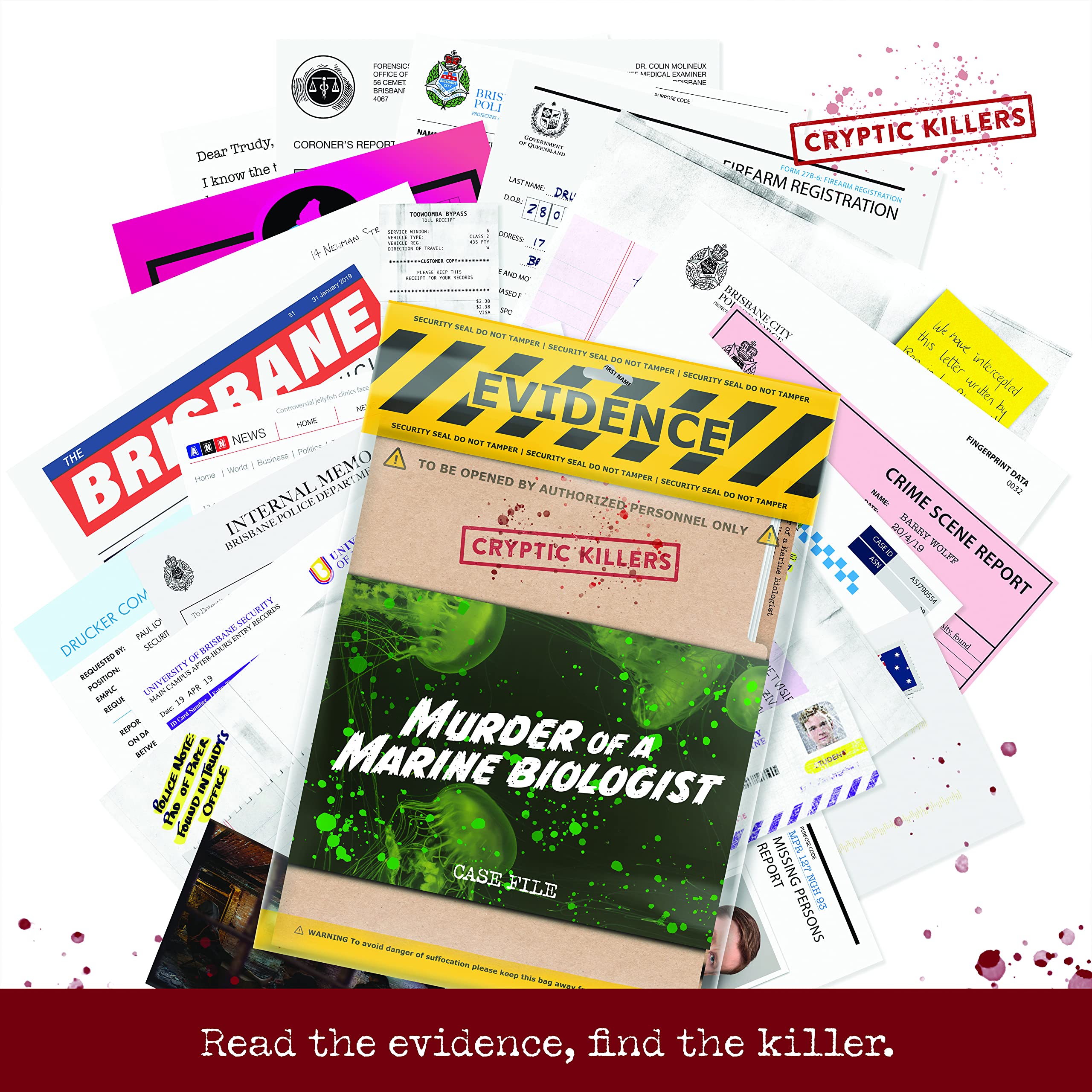 Cryptic Killers Unsolved Murder Mystery Game - Cold Case Files Investigation | 3+ Hours Playtime | Difficulty 4/5 6