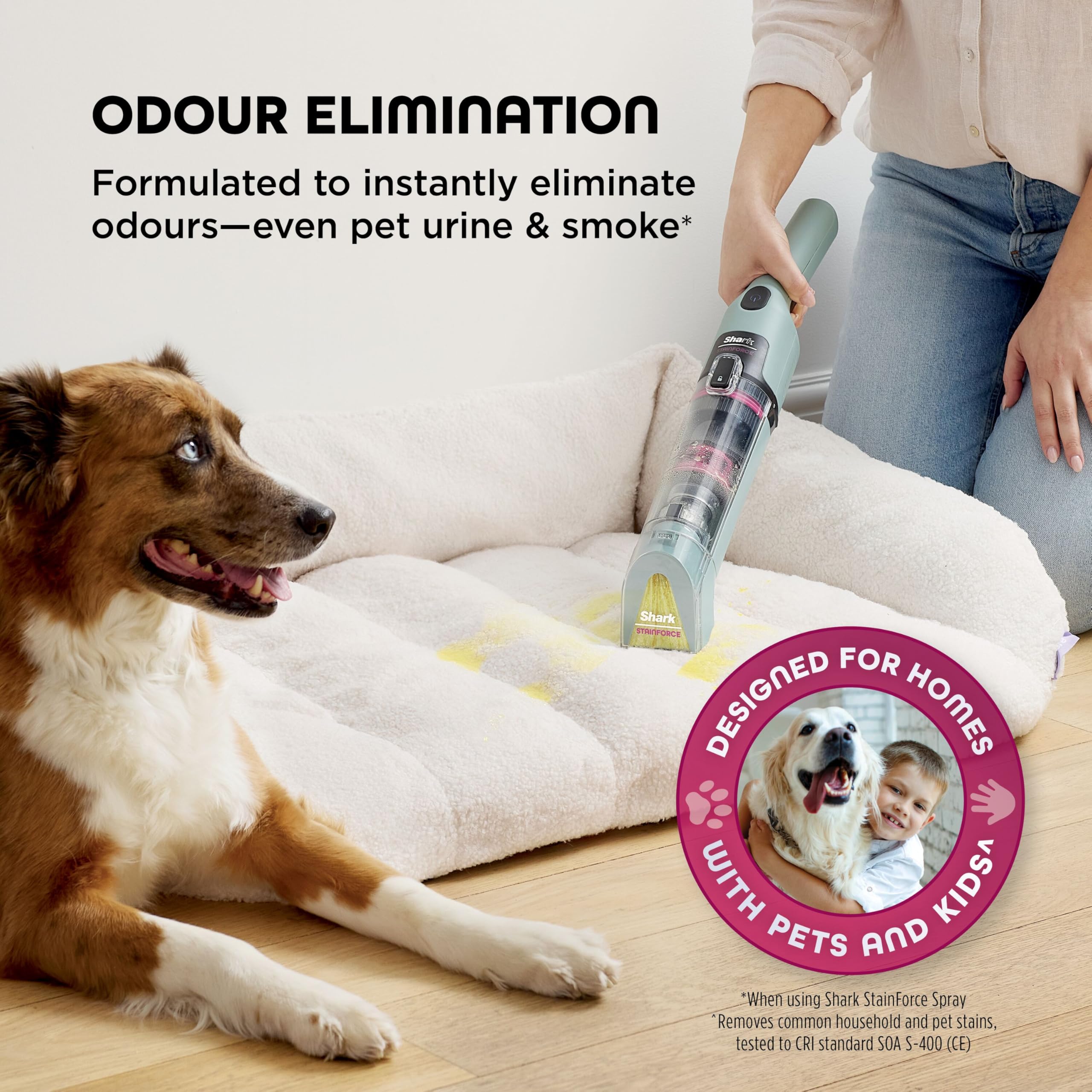 Shark StainForce Dual-Formula Refill Cartridge - Powerful Stain & Odour Elimination for Homes with Pets 3