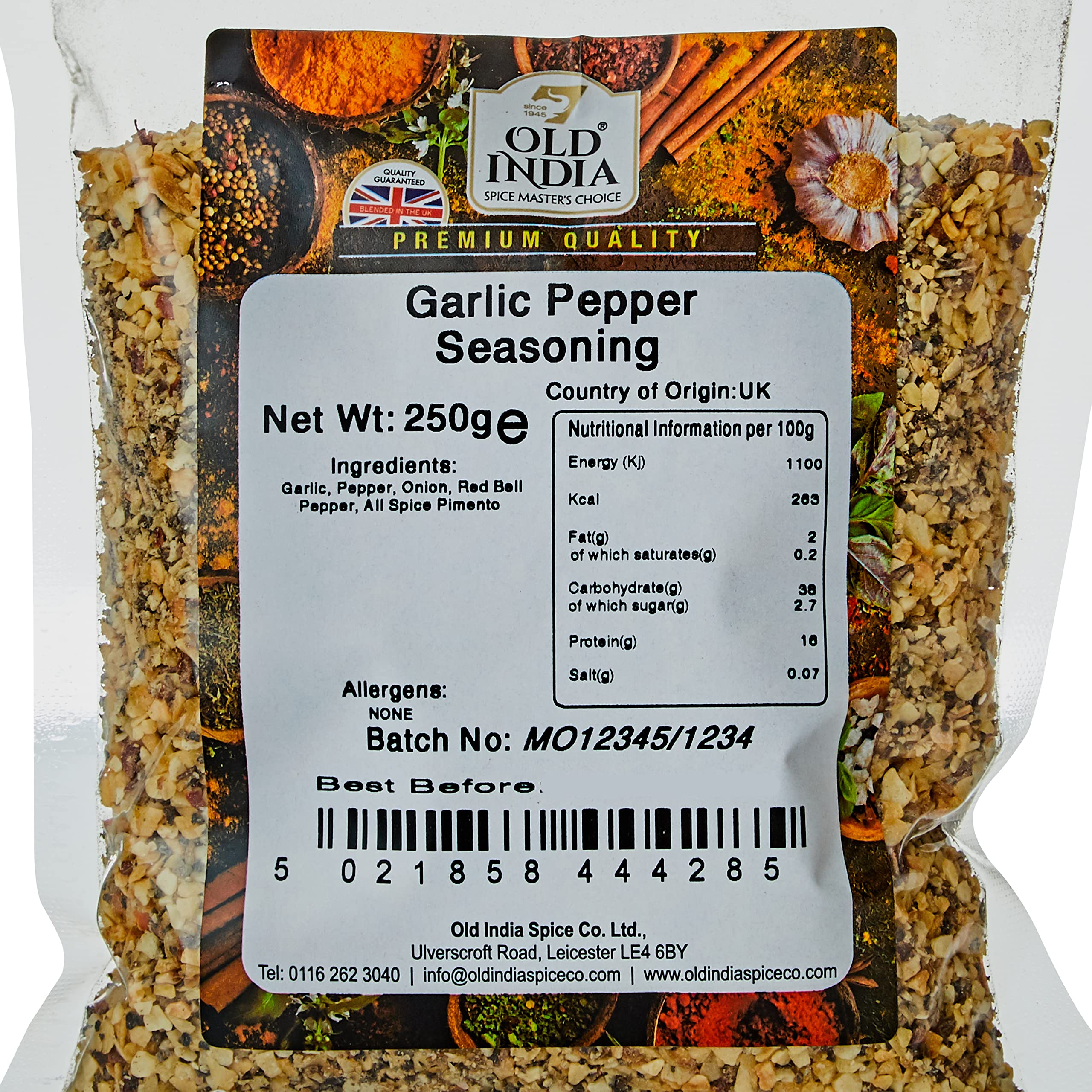 Old India Garlic Pepper Seasoning - 100% Natural Indian Spice Blend | 250g 2