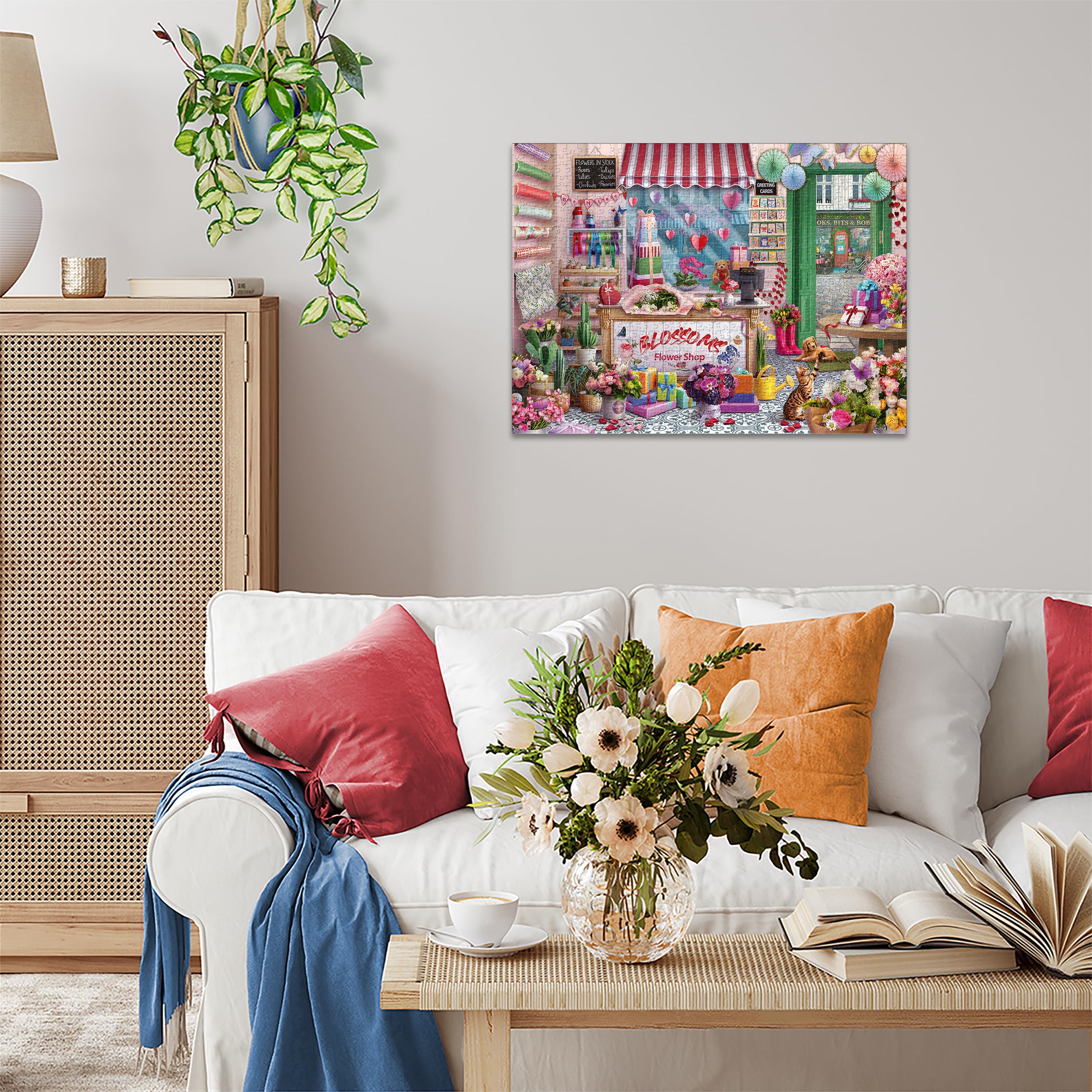 Ravensburger Blossoms Flower Shop Jigsaw Puzzle - 1000 Pieces, 70 x 50cm 5